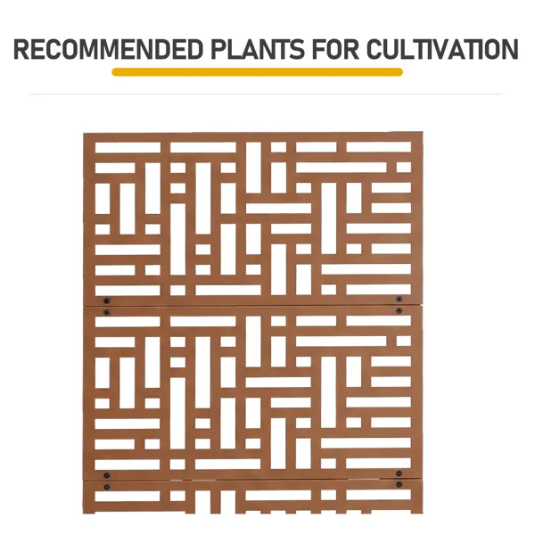 Metal Garden Bed With Trellis, 70 Inch Height Metal Planter Box With Trellis, Garden Box For Climbing Plants Vegetable, Metal Garden Bed With Drainage Holes