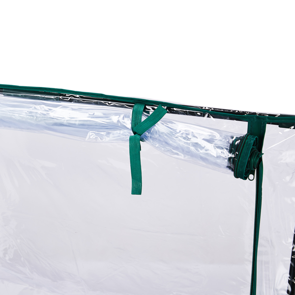 Mini Greenhouse With PVC Cover, Indoor Outdoor Plant Gardening Green House For Garden Backyard, 36x36x42in, White