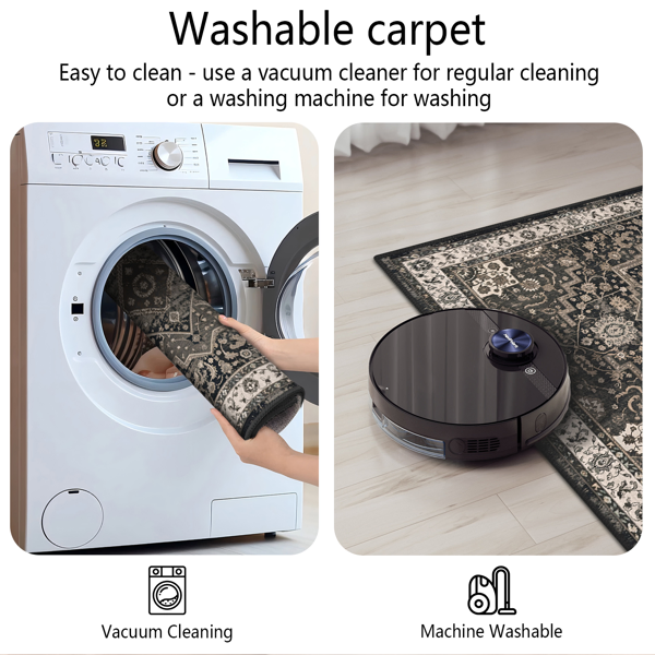 Kitchen Rug Sets Of 3 Washable Boho Kitchen Rugs And Runner Carpets Non Slip Kitchen Area Rug For Laundry Room Entryway Hallway