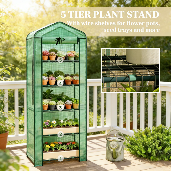 Garden Bed With Mini Greenhouse