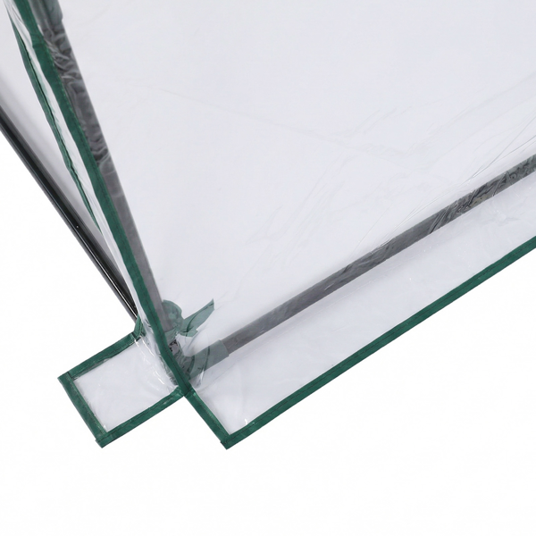 Mini Greenhouse With PVC Cover, Indoor Outdoor Plant Gardening Green House For Garden Backyard, 106X36X36in, White