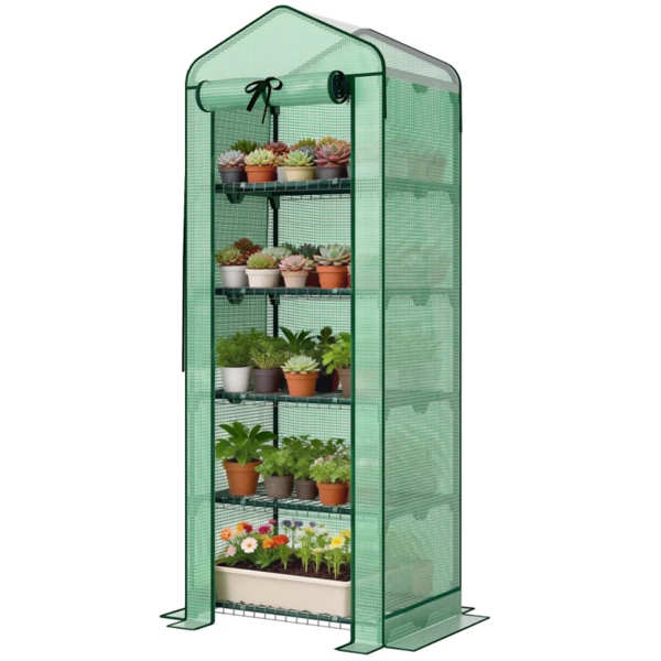 Garden Bed With Mini Greenhouse