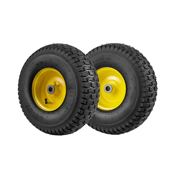 Versatile 15x6.00-6 Pneumatic Tires, Fit Most Mainstream Riding Lawn Mowers & Garden Carts