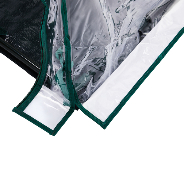 Mini Greenhouse With PVC Cover, Indoor Outdoor Plant Gardening Green House For Garden Backyard, 36x36x42in, White