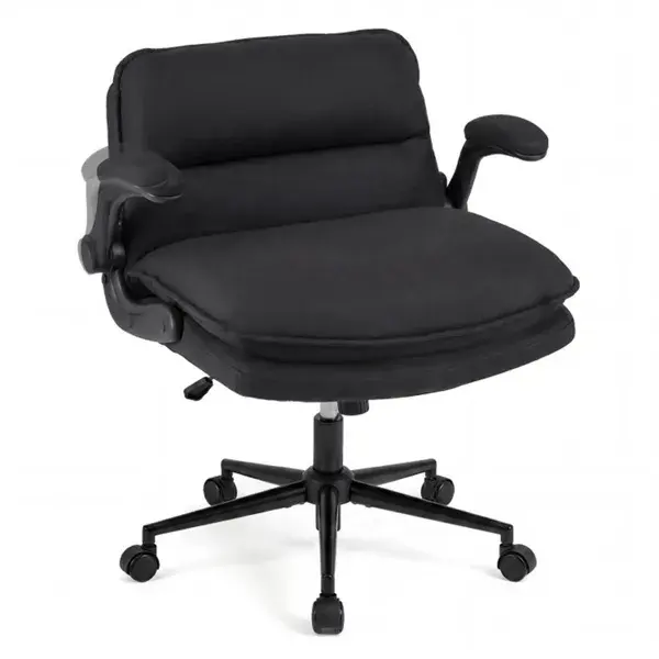 Criss Cross Chair With Flip-Up Arms, Faux
