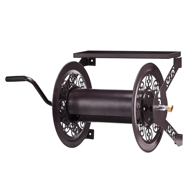 3 Or 4 INCHx173FT Iron Garden Wall Mount Garden Hose Reel