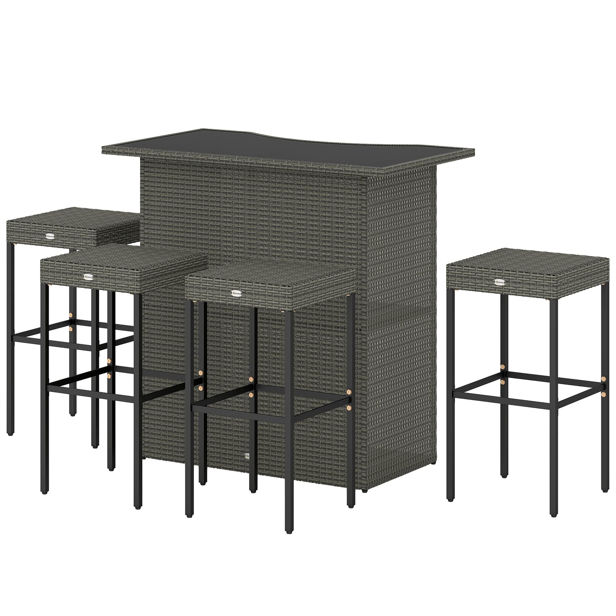 Rattan Wicker Bar Set, picture 5 of 5