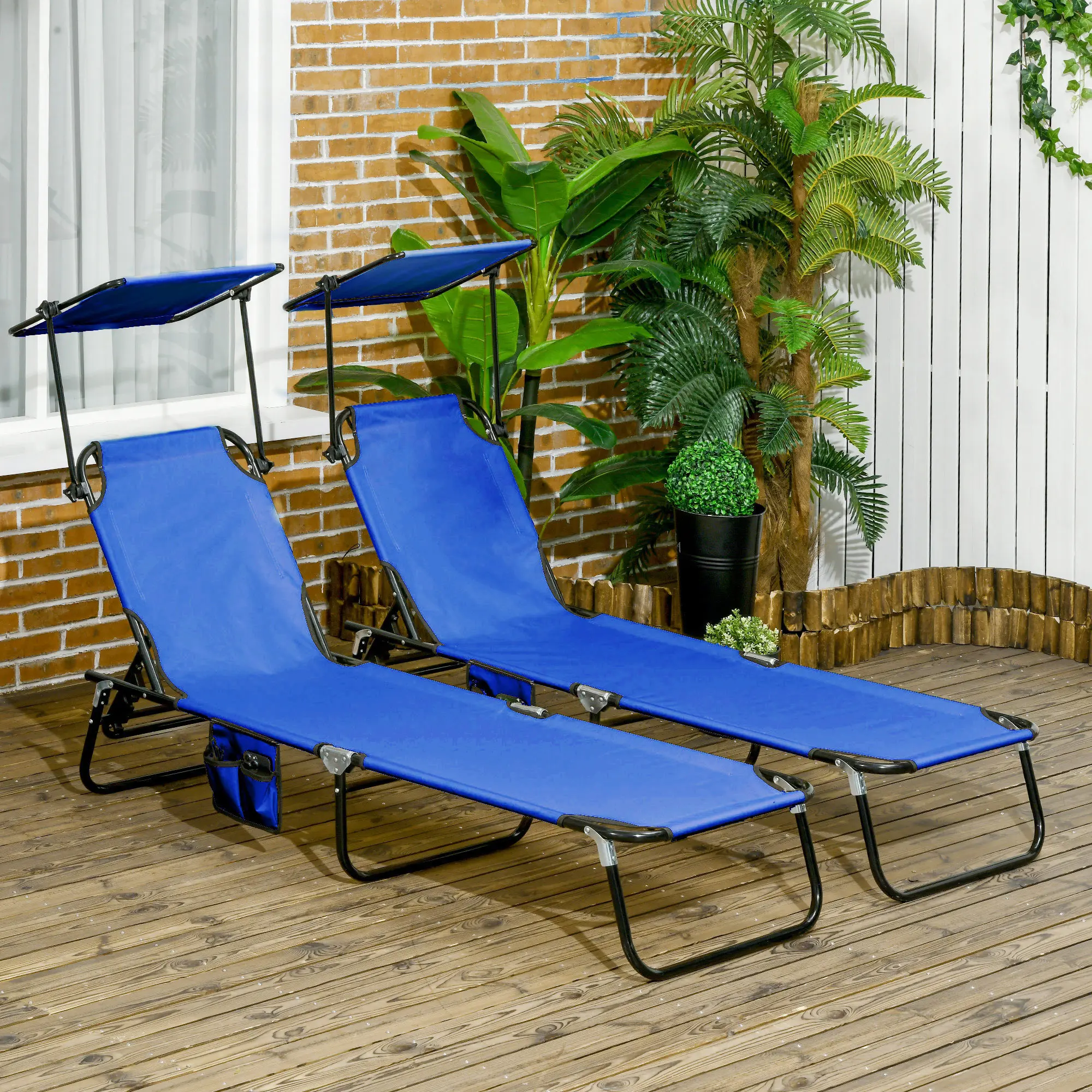 Pool Chaise Lounge Chairs Set of 2