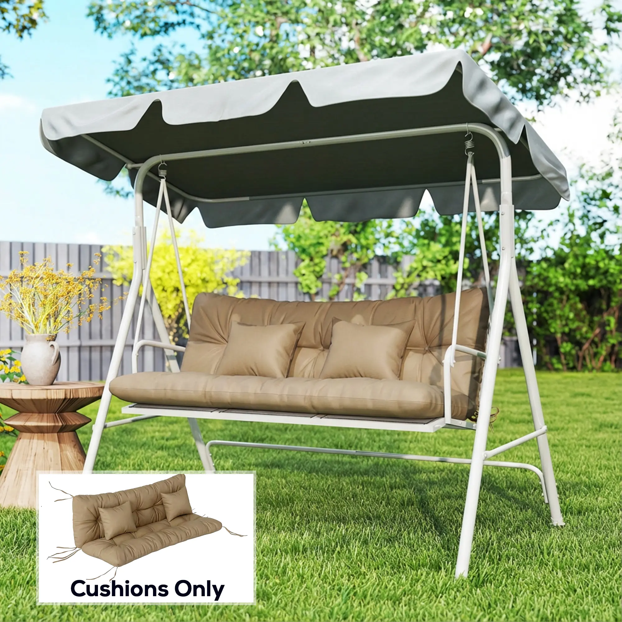 4-Piece Back and Seat Cushion Pillows Replacement