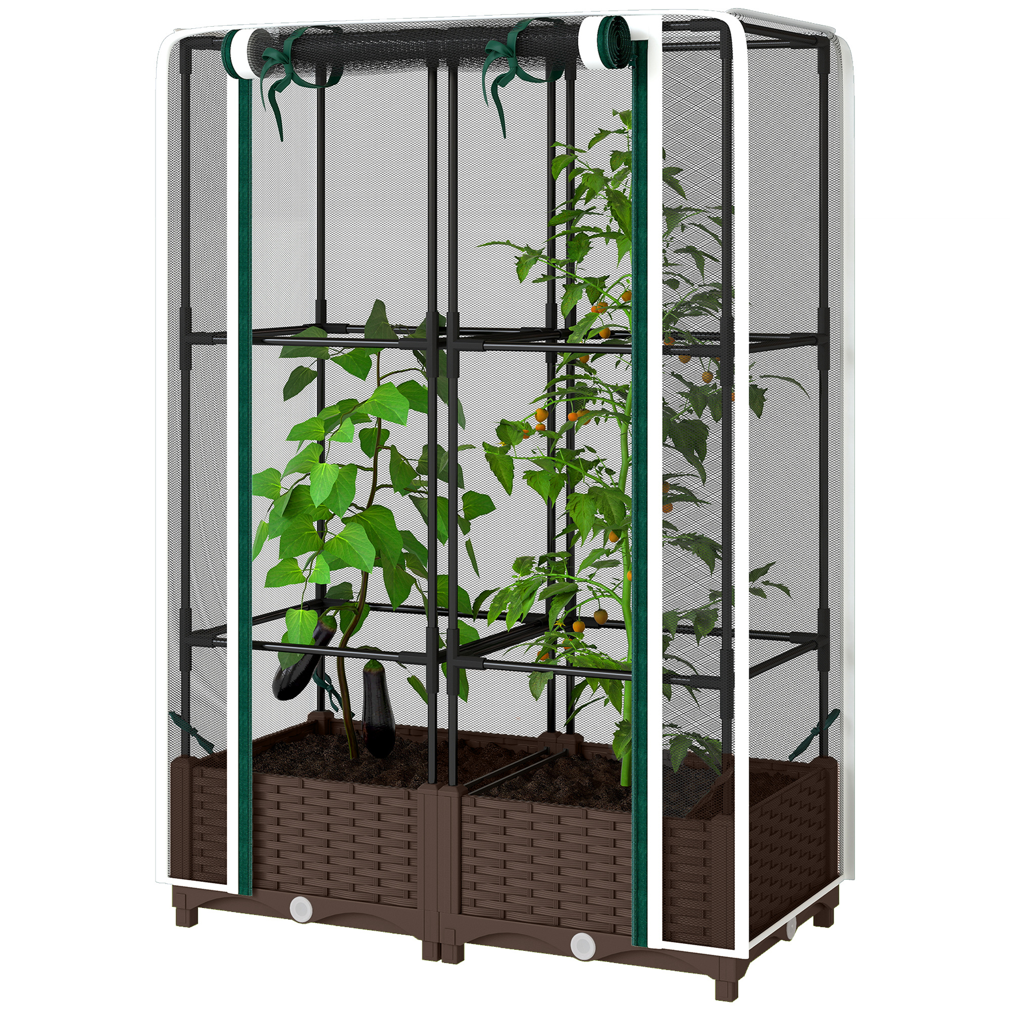 Raised Garden Bed with Trellis, picture 2 of 2
