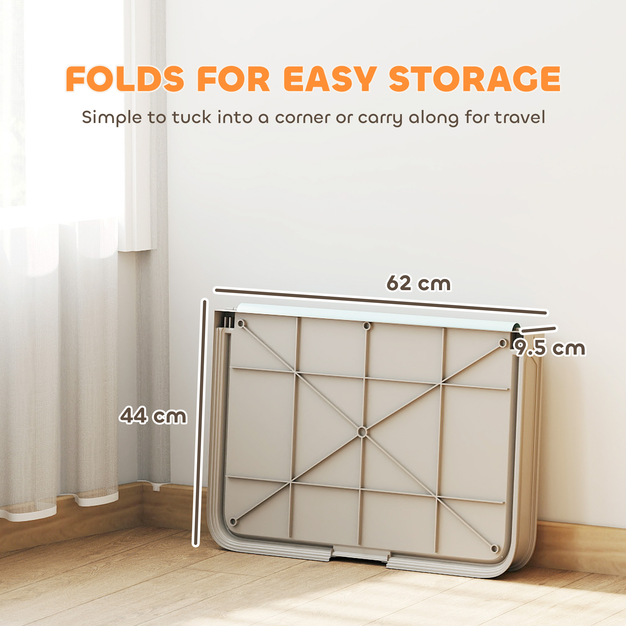 Dog Pee Pad Holder Tray with Non-Slip Base and Clips Product Image