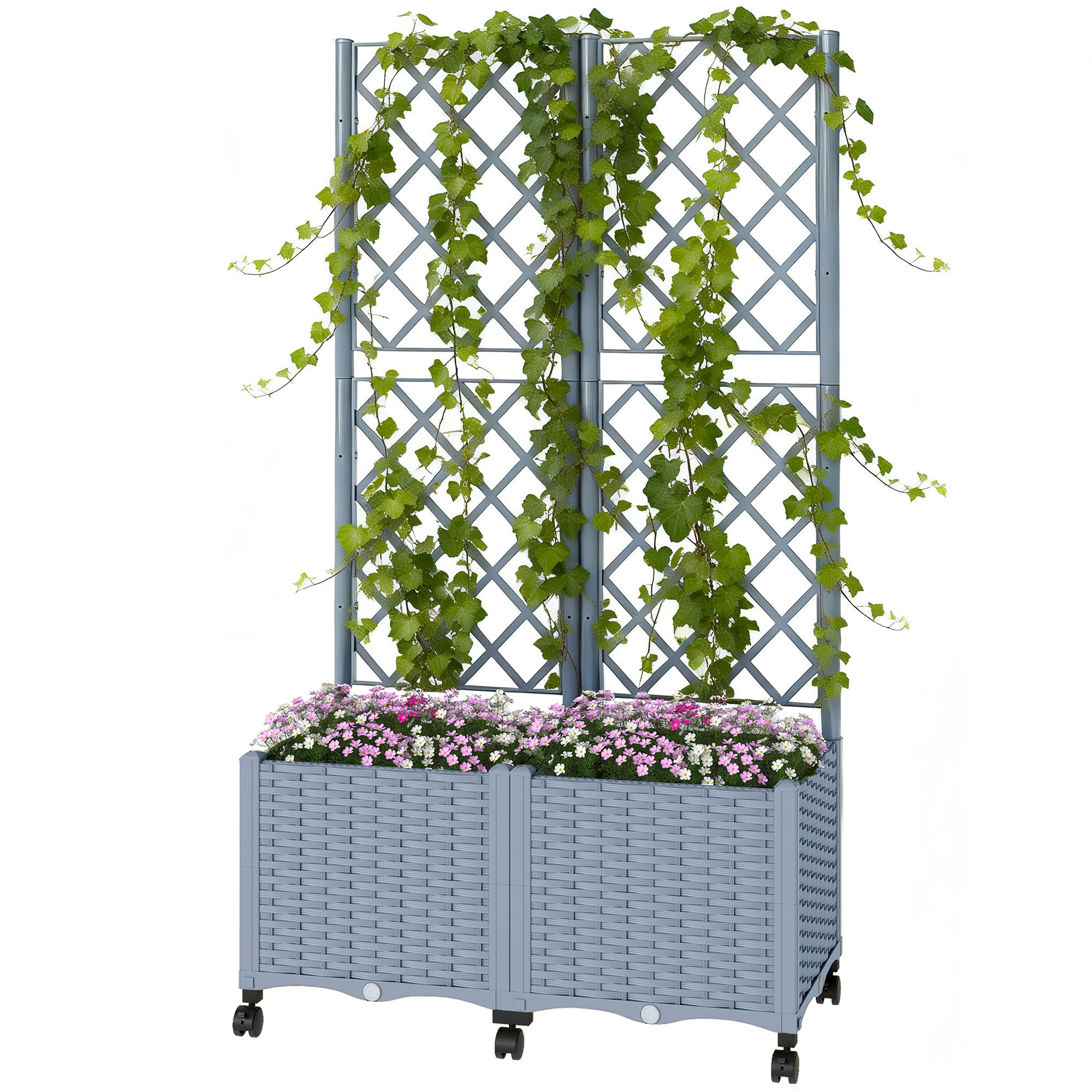 Raised Garden Bed with Trellis, picture 2 of 2