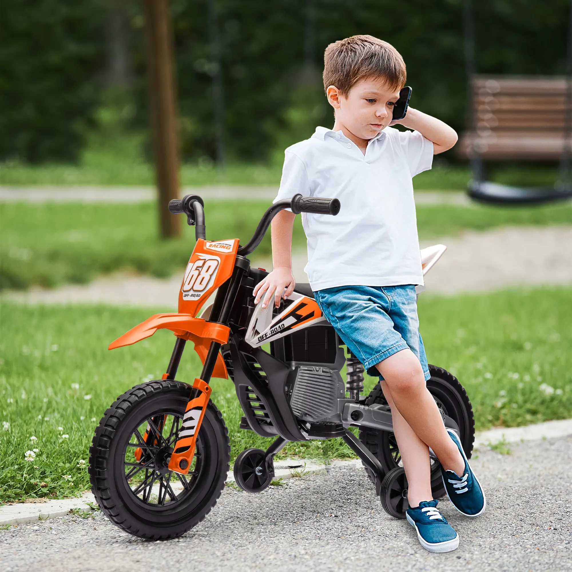 12V Kids Electric Motorcycle w Twist Grip