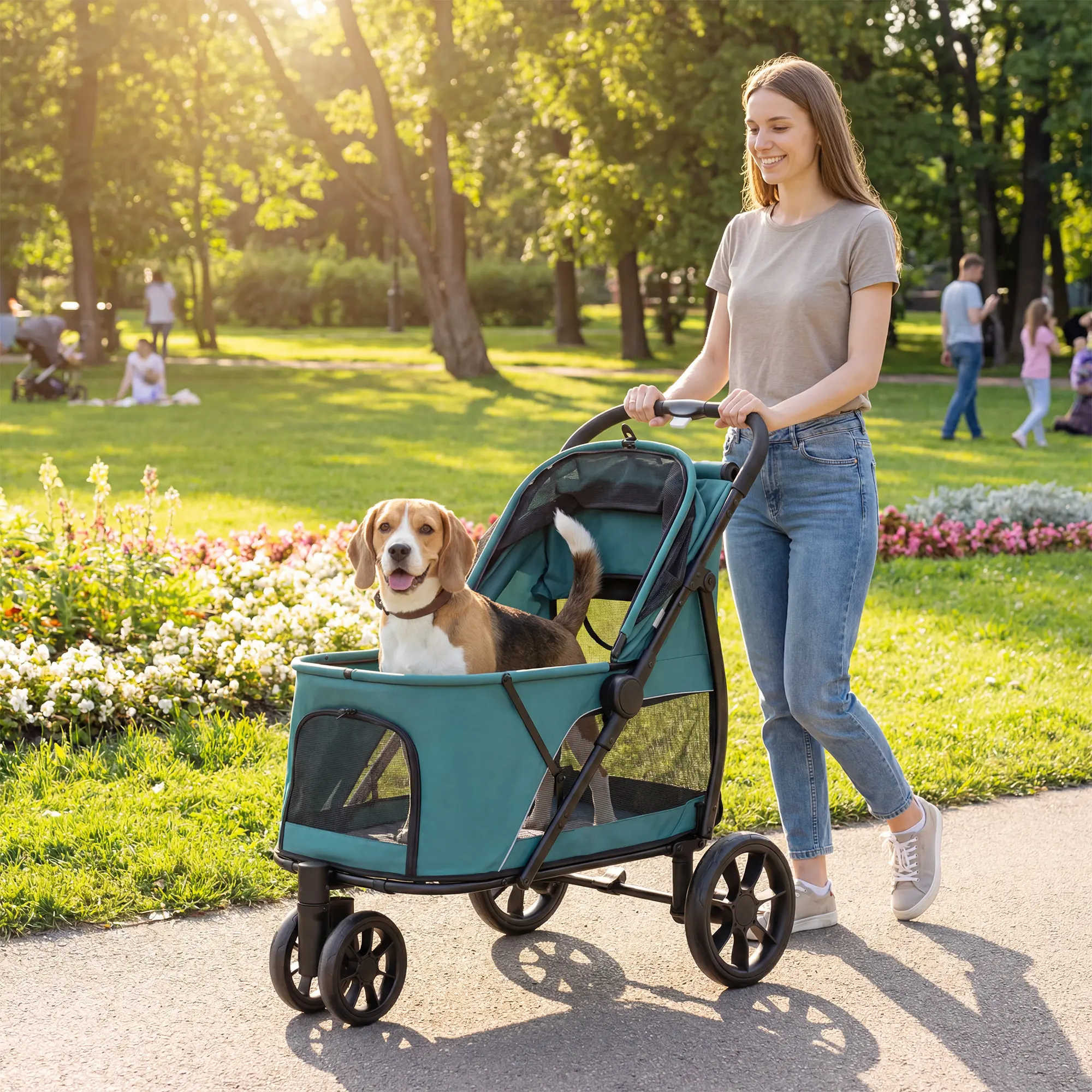 3 Wheel Pet Stroller