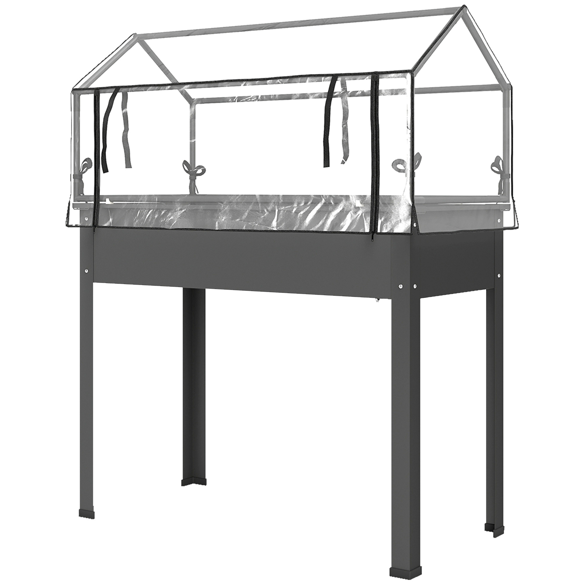 Elevated Raised Garden Box with Cover, picture 2 of 2