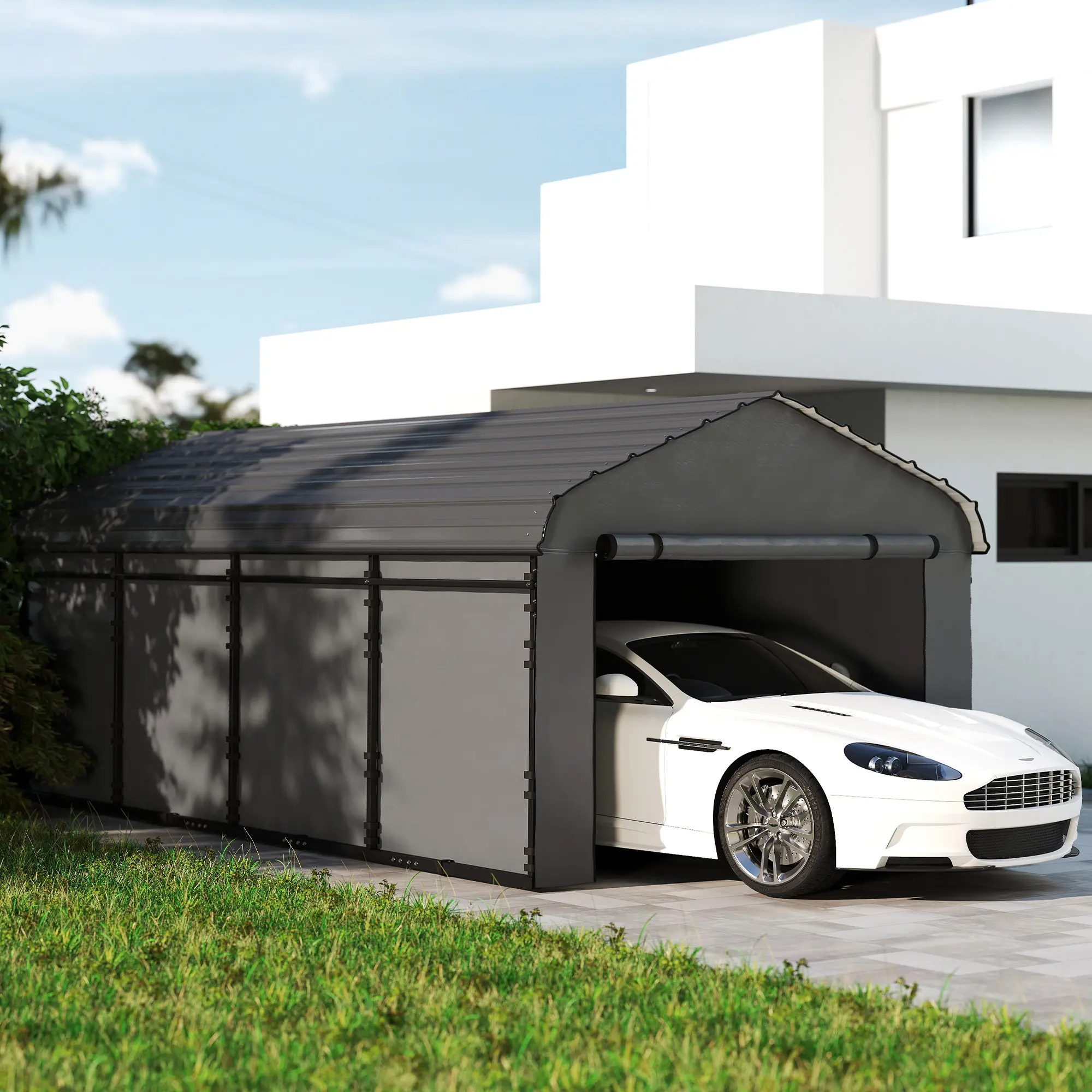 12 x 20 Metal Carport, Heavy Duty