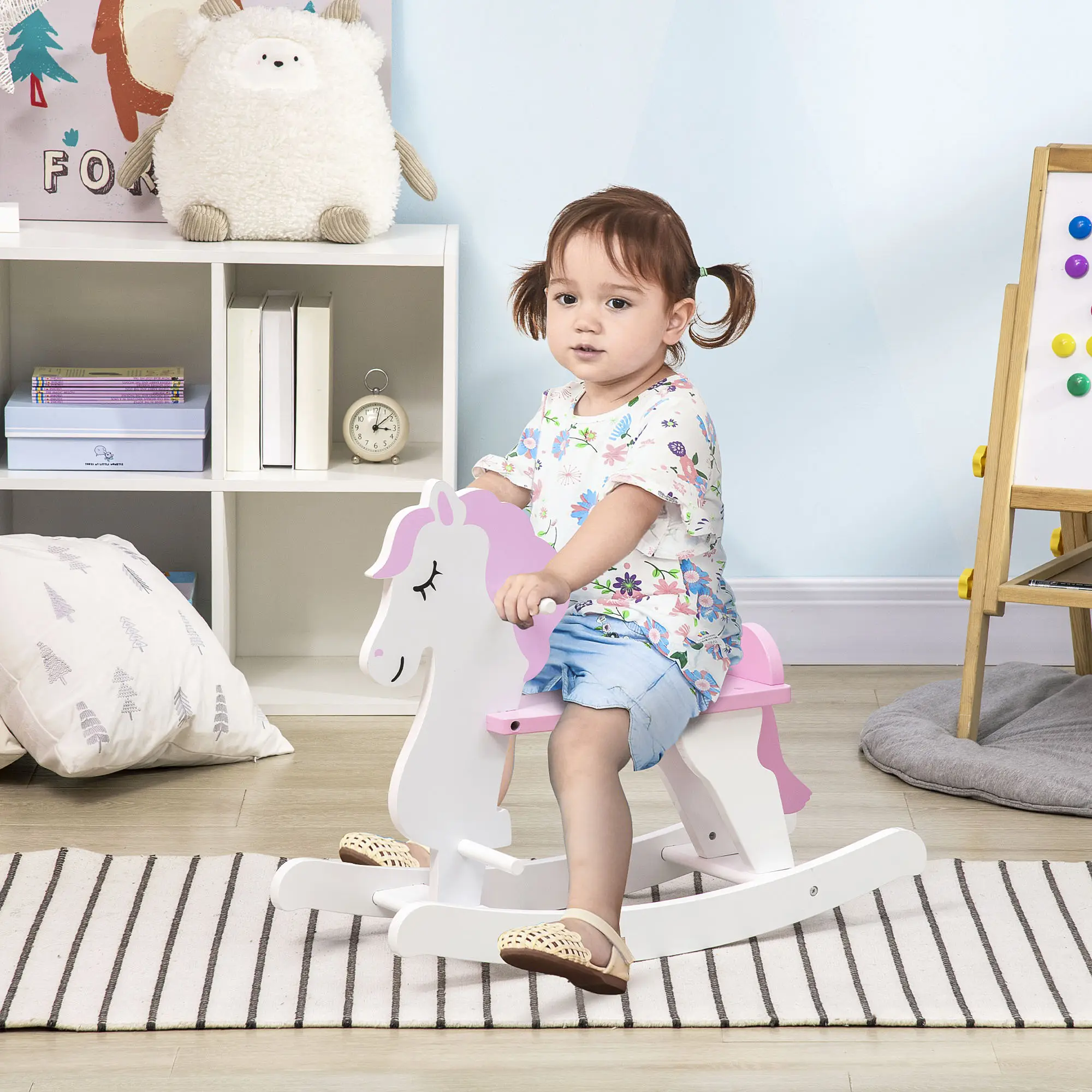 Little Wooden Rocking Horse Toy