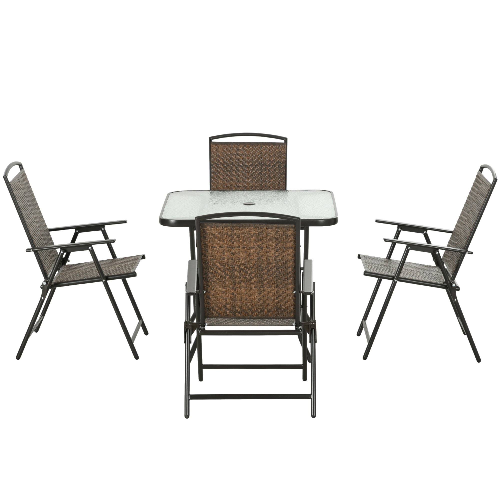 5 Pieces Patio Table and Chairs