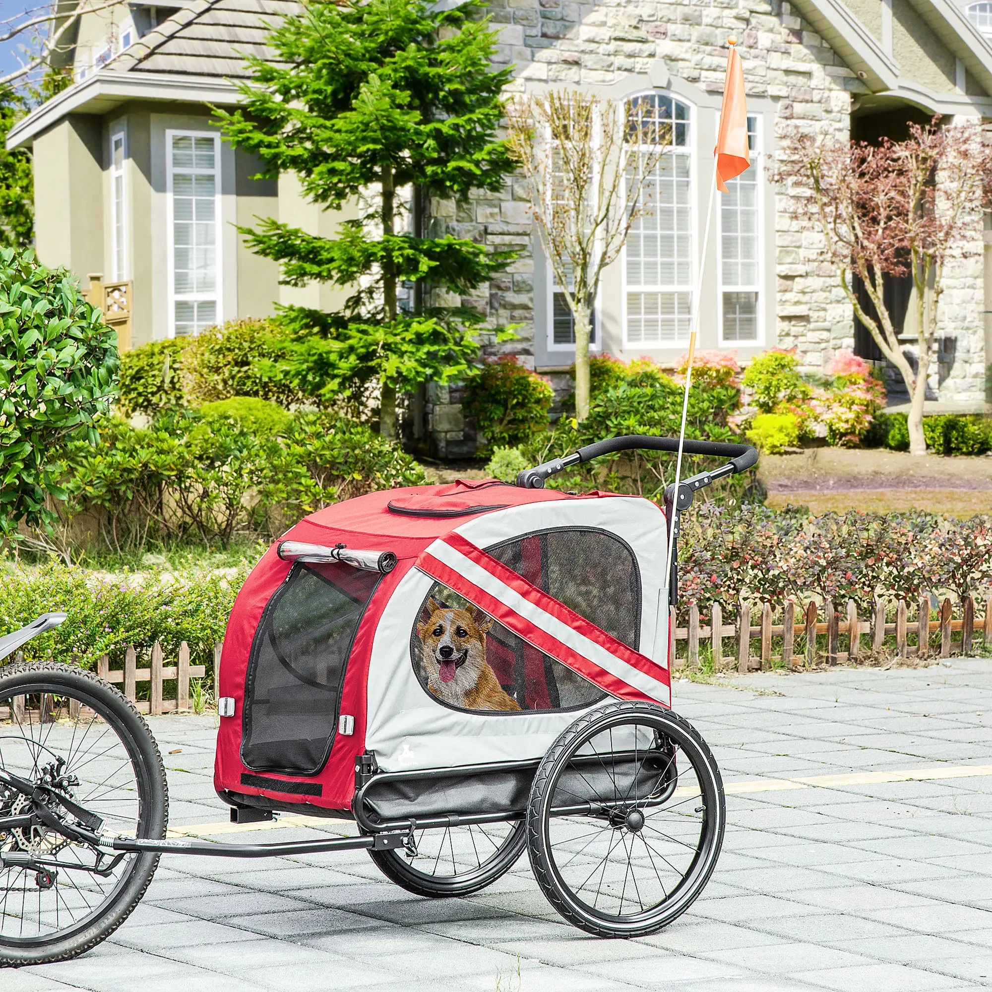 2-in-1 Pet Bike Trailer