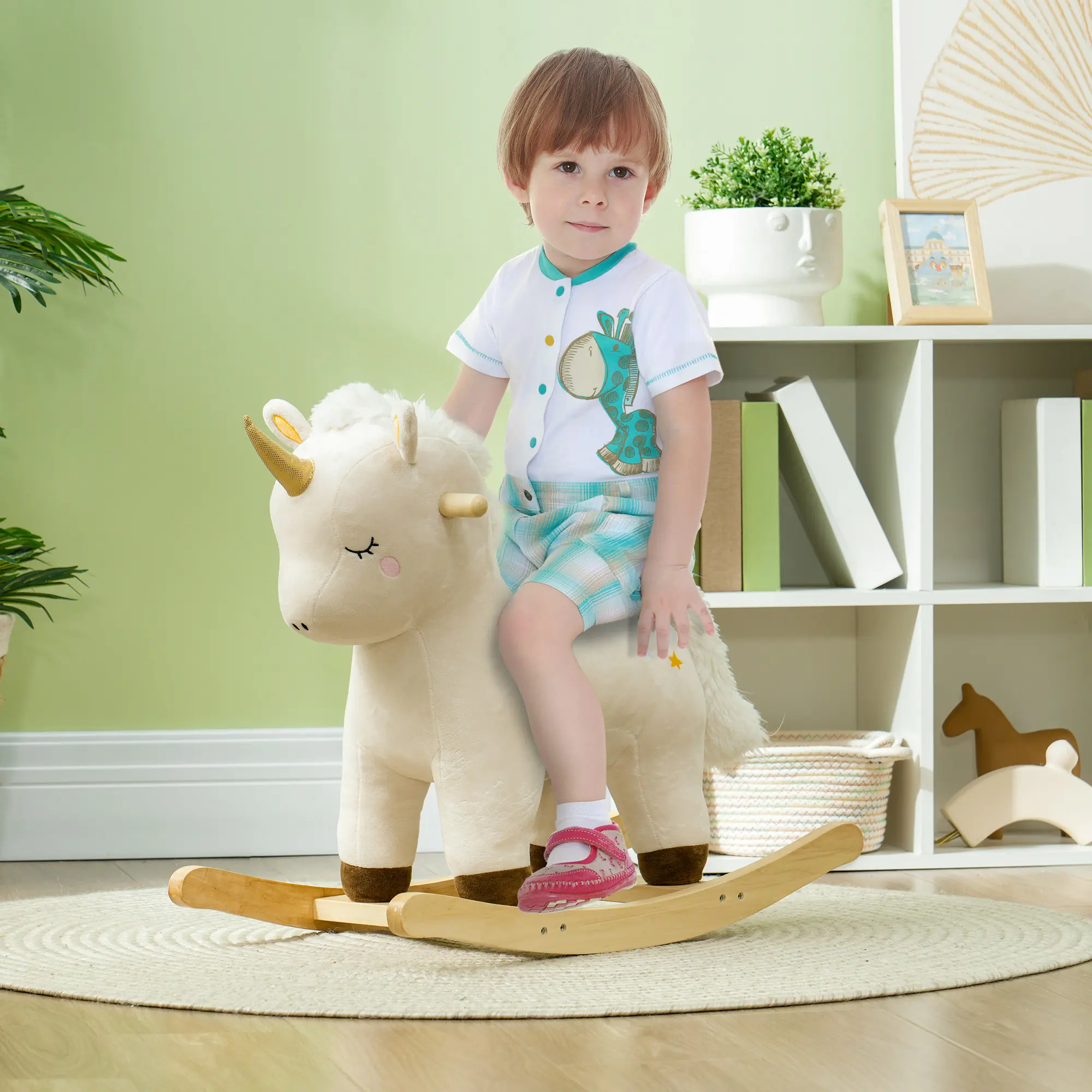 Kids Rocking Horse, Ride on Unicorn