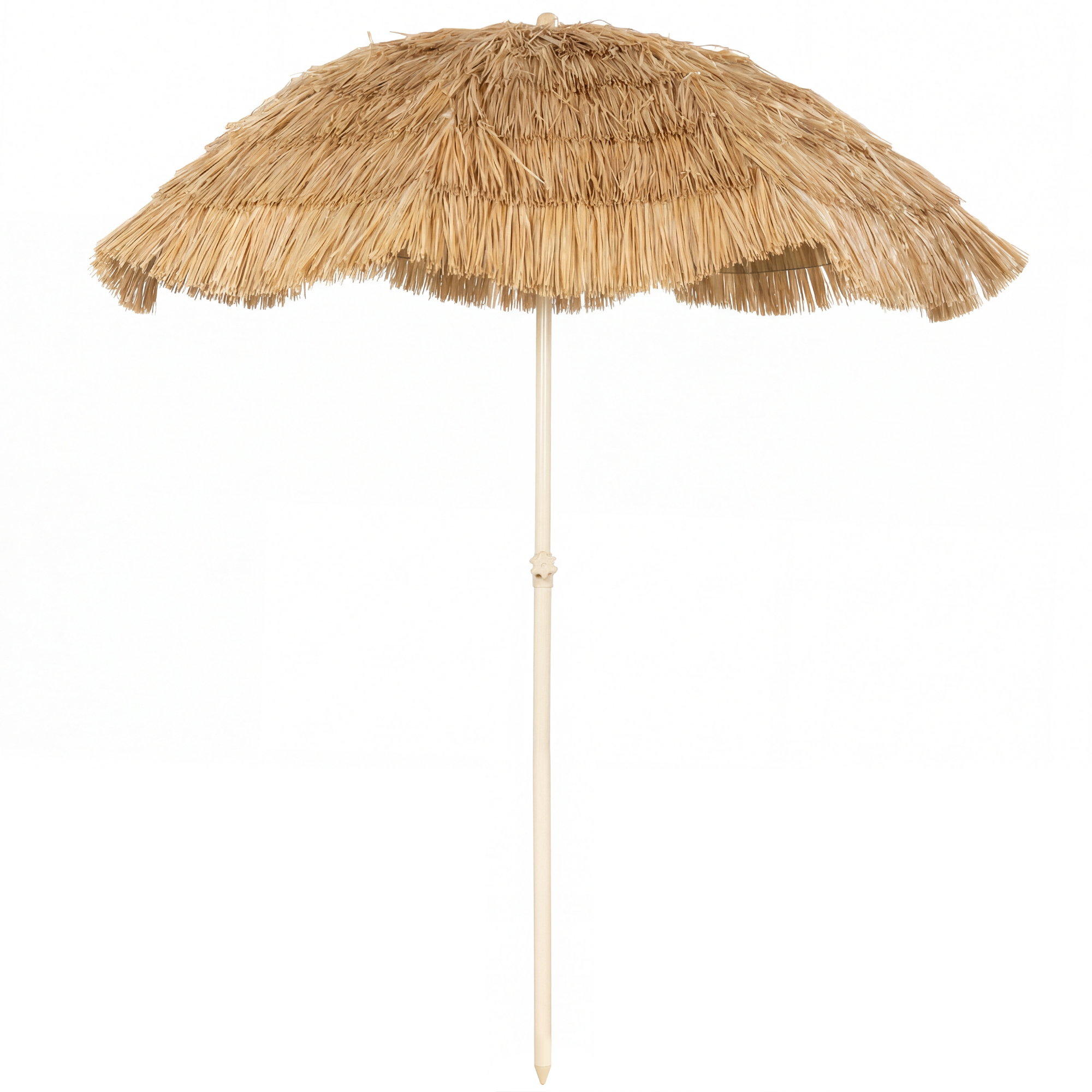 6FT Tiki Umbrella, Outdoor Hawaiian Style Patio Umbrella with 8 Ribs, Carry Bag, Outdoor Tiki Bar…