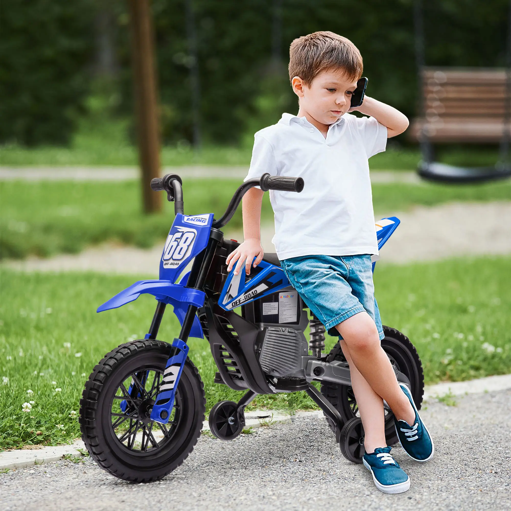 12V Kids Electric Motorcycle w Twist Grip