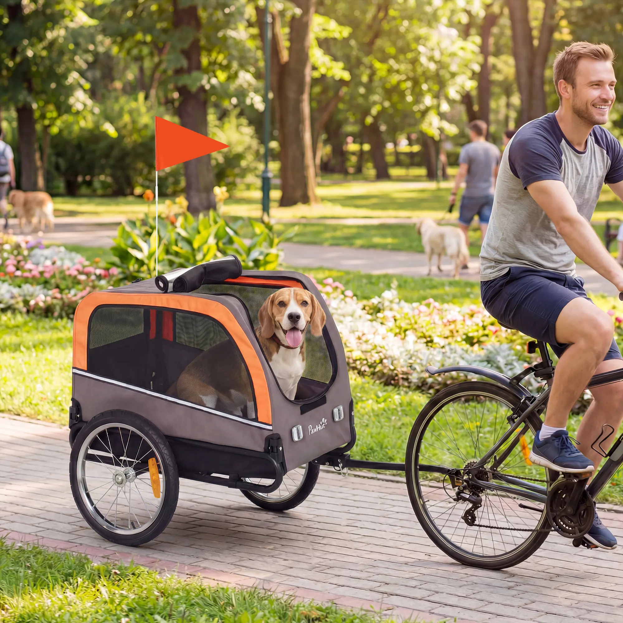 Dog Bike Trailer, Pet Cart Bicycle Carrier