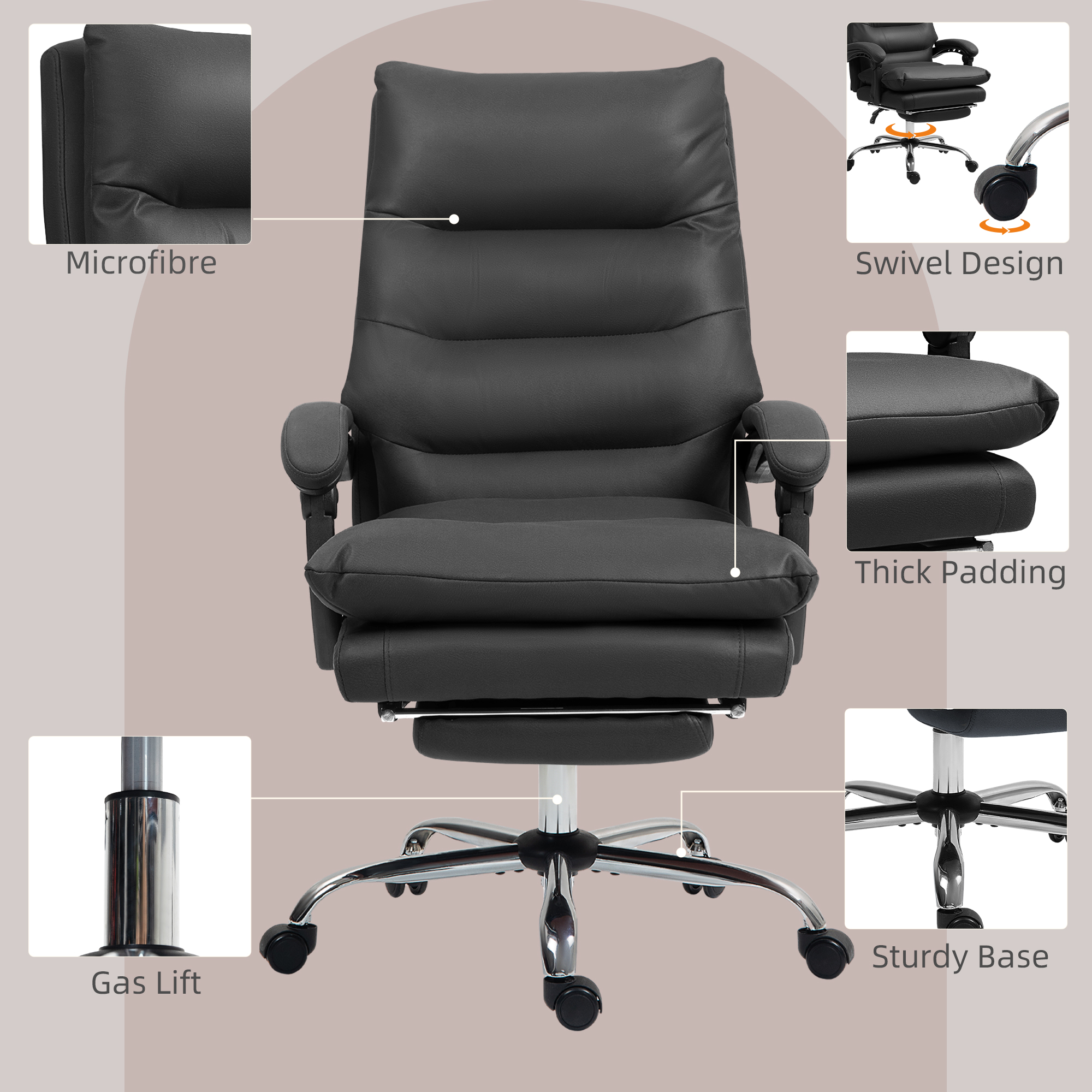 Massage Office Chair with Heat Function — photo 4