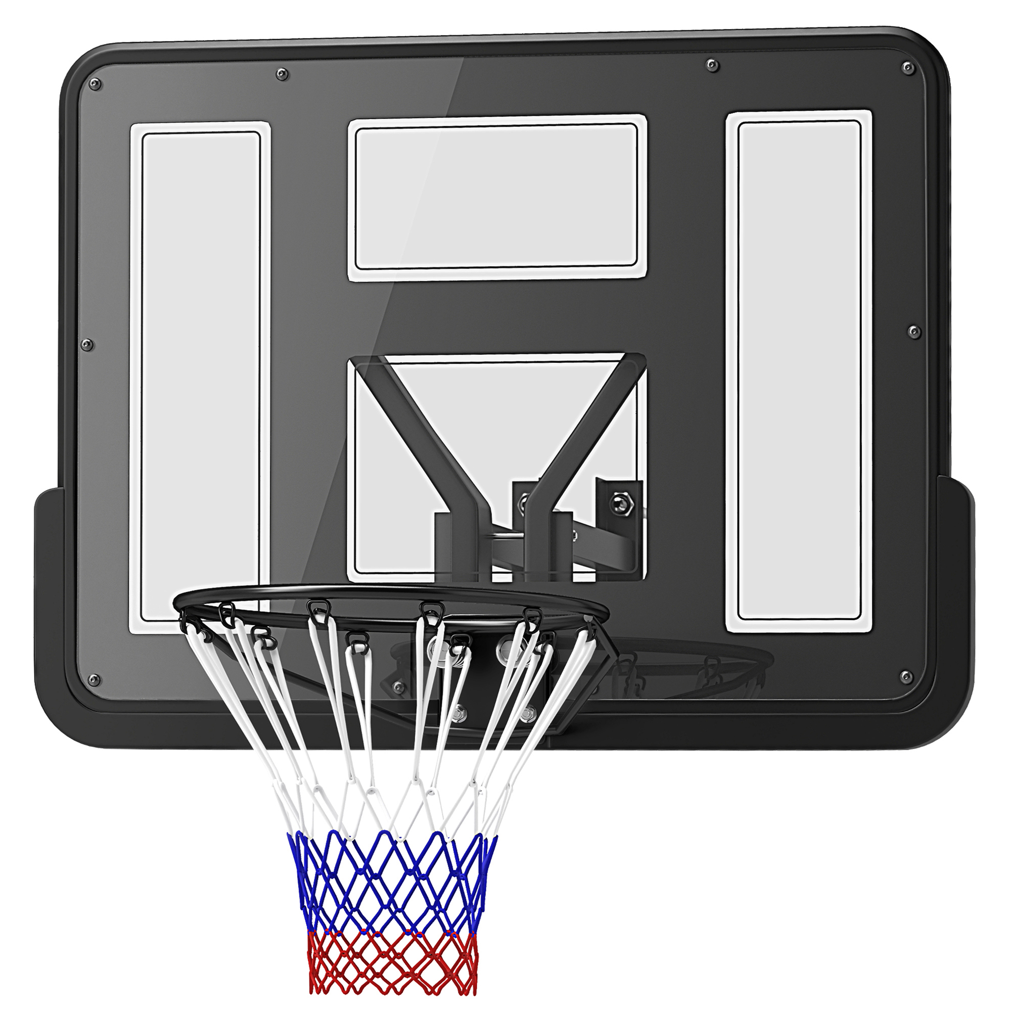 Wall Mounted Basketball Hoop, Basketball Goal Combo Kit with 43" Reinforced... 9
