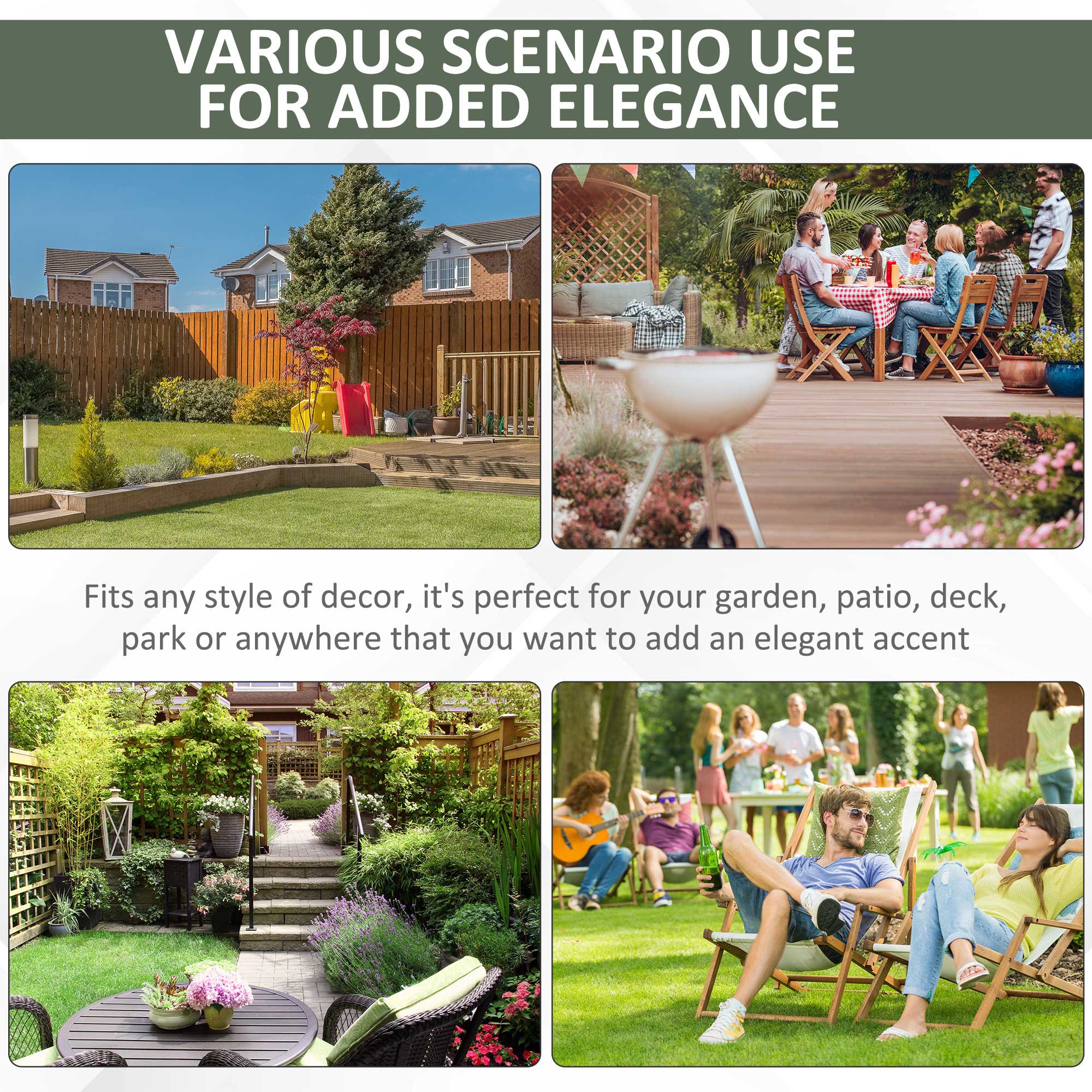  14" x 17" Ceramic Garden Stool with Double-Coin Knotted Ring Design & Strong Glazed Material, Decorative Outdoor Stool, Home Collection, Green