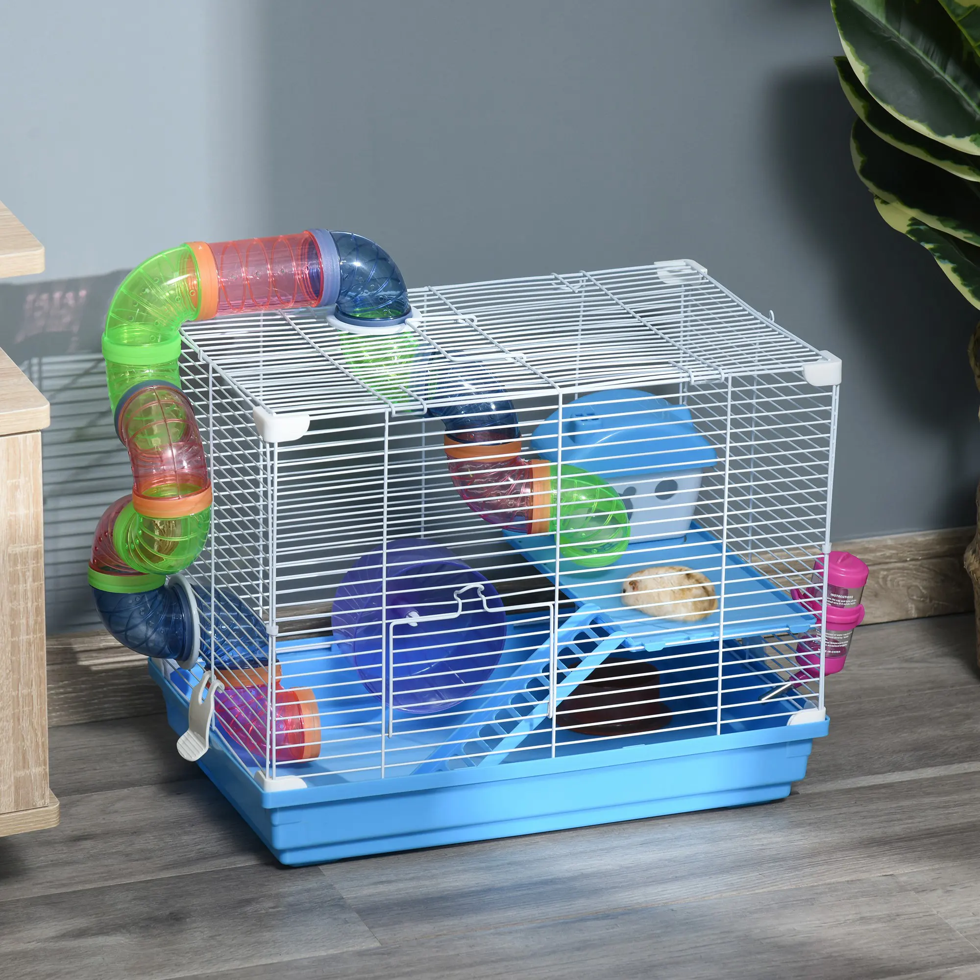 2-Level Hamster Cage Rodent Gerbil House Mouse