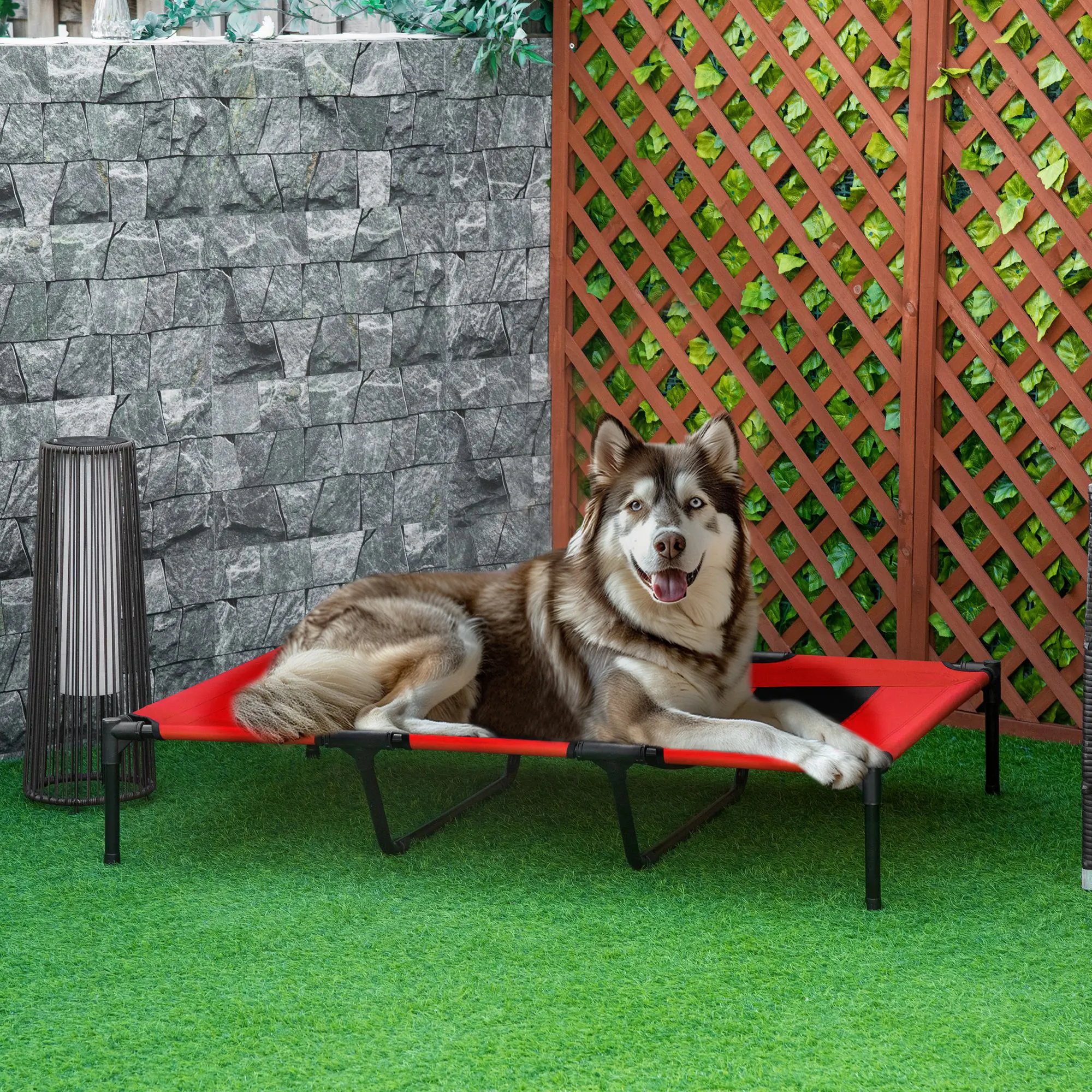 XL Elevated Dog Bed, Outdoor Raised Portable