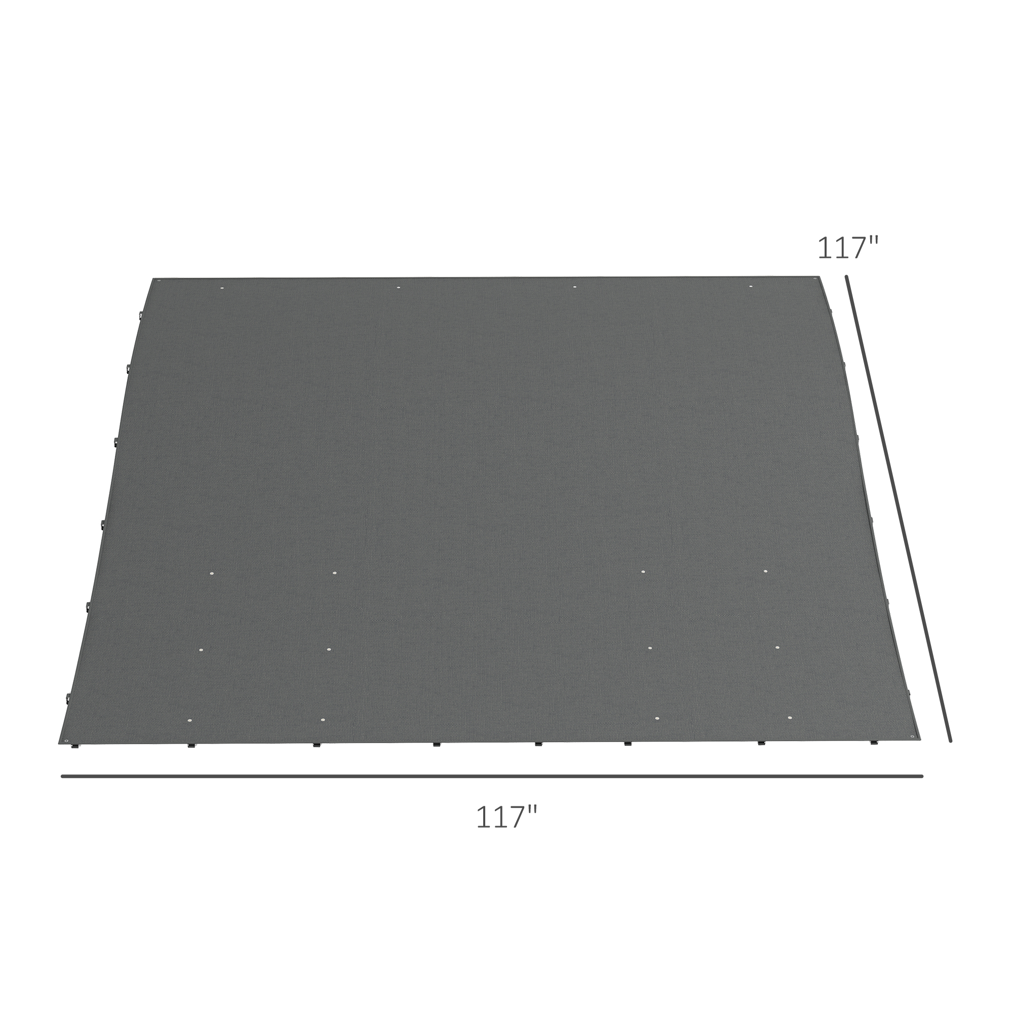 Pergola Canopy Replacement, Pergola Shade Cover for 10' x 10' Pergola ( 84C-038 Series), Dark Gray