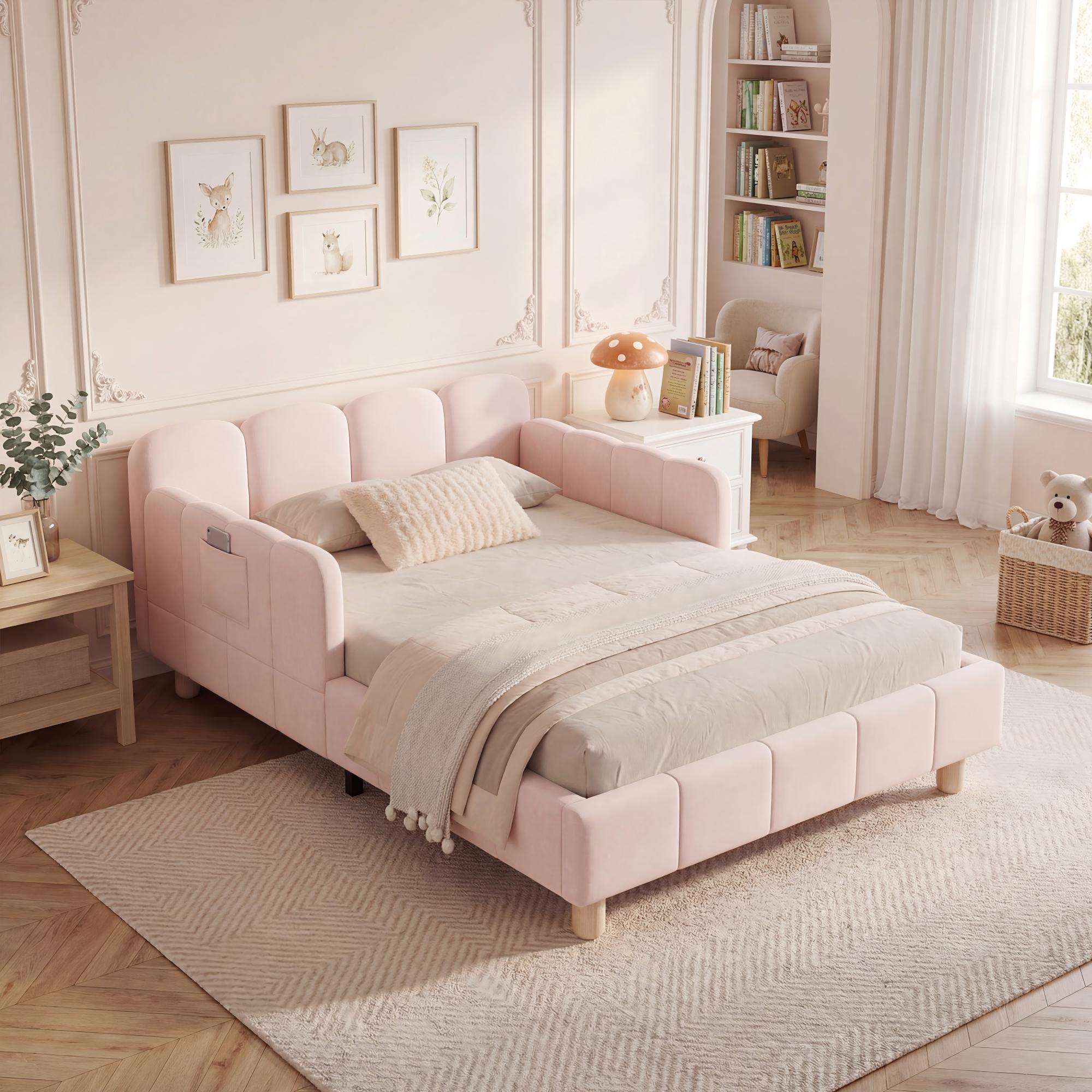 Upholstered Bed, Single Children's 3ft-90 X 190cm, With Headboard And Safety — image 5