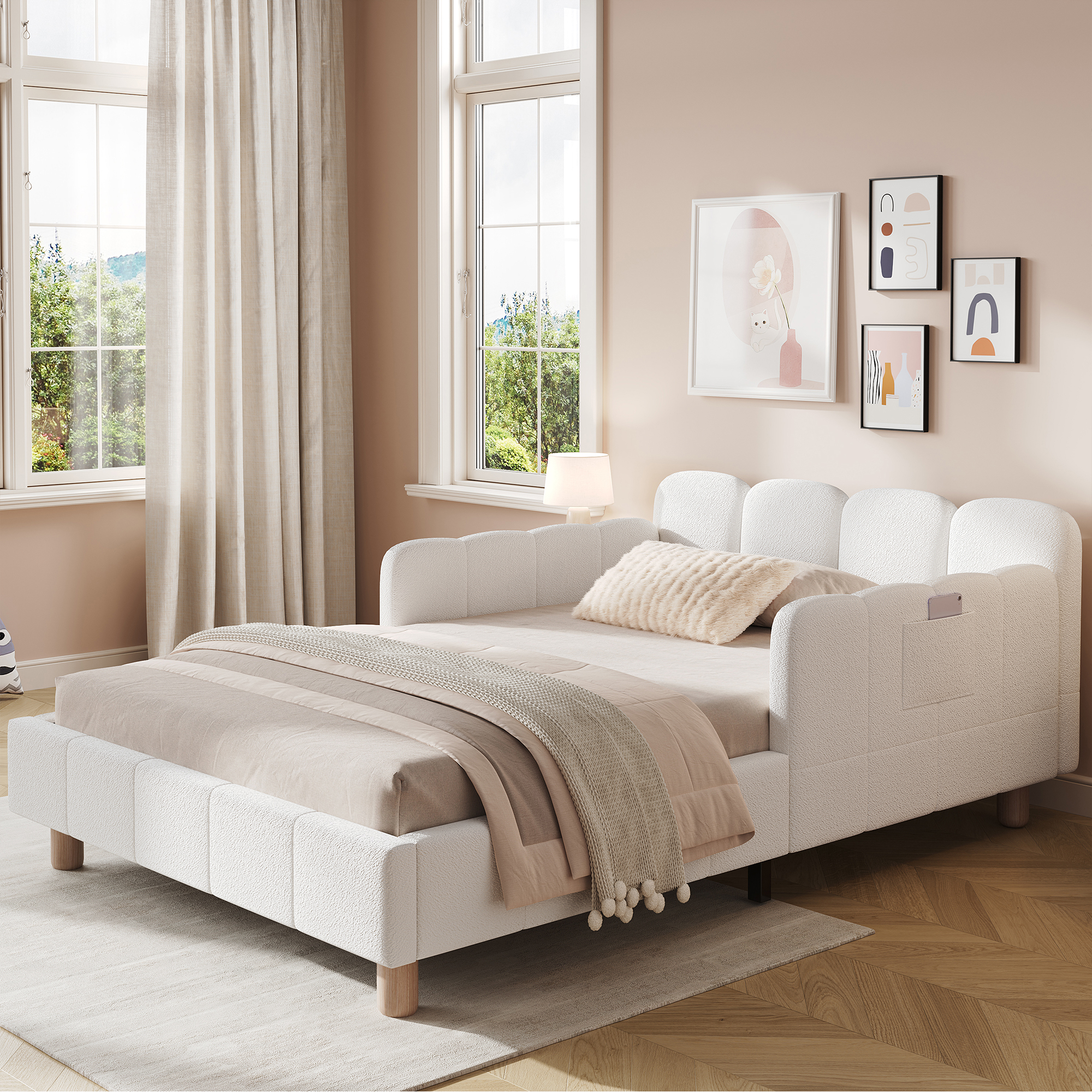 Upholstered Bed, Single Children's 3ft-90 X 190cm, With Headboard And Safety — image 5