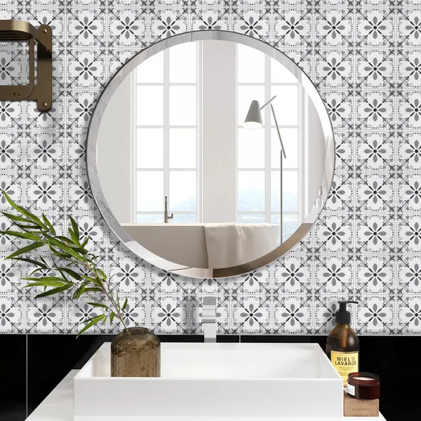 20pcsSelf-Adhesive Floor Tiles, PVC Flooring 7.9 X 7.9 Inch Self-Adhesive Waterproof Floor Strips, Waterproand Non-Slip Features, DIY Suitable For Bedroom, Kitchen, Living Room, Covers 4.3 Square