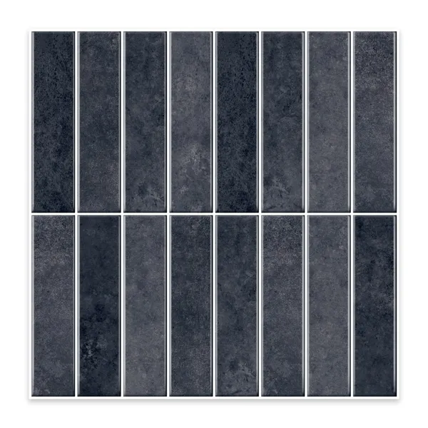 10pcs Slate Gray Self-Adhesive Tiles 12x12 Inch Industrial Style 3D Self-Adhesive Backsplash Wall Tiles Waterproof Heat Ret Wall Tiles, Suitable For Modern Kitchen, Basement, Office, Laundry Room (5