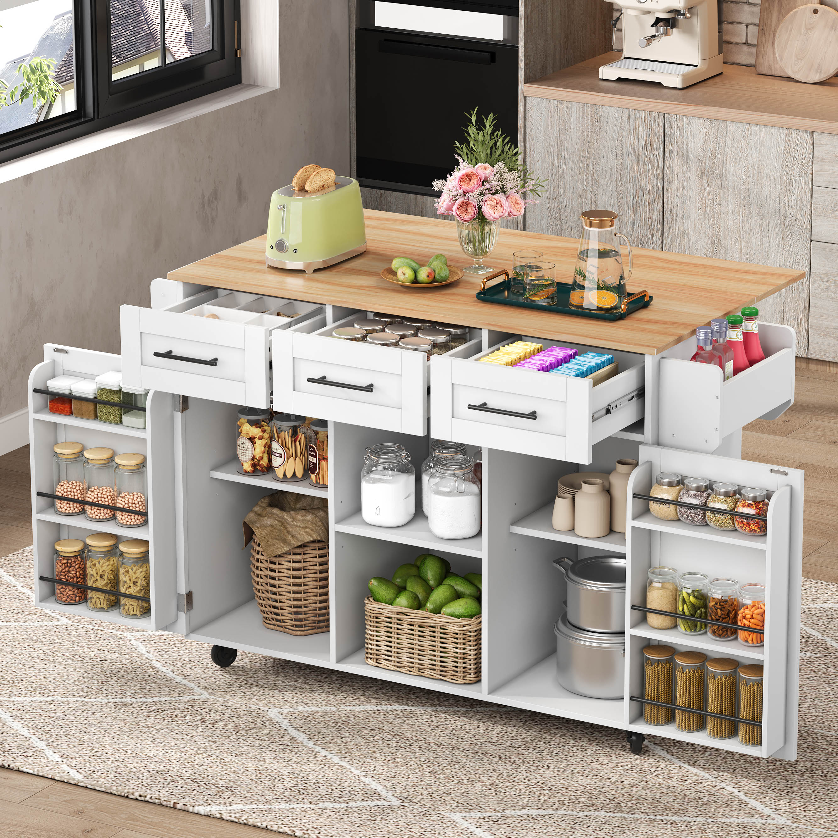Effortless Hosting & Organised Living with a Folding Island