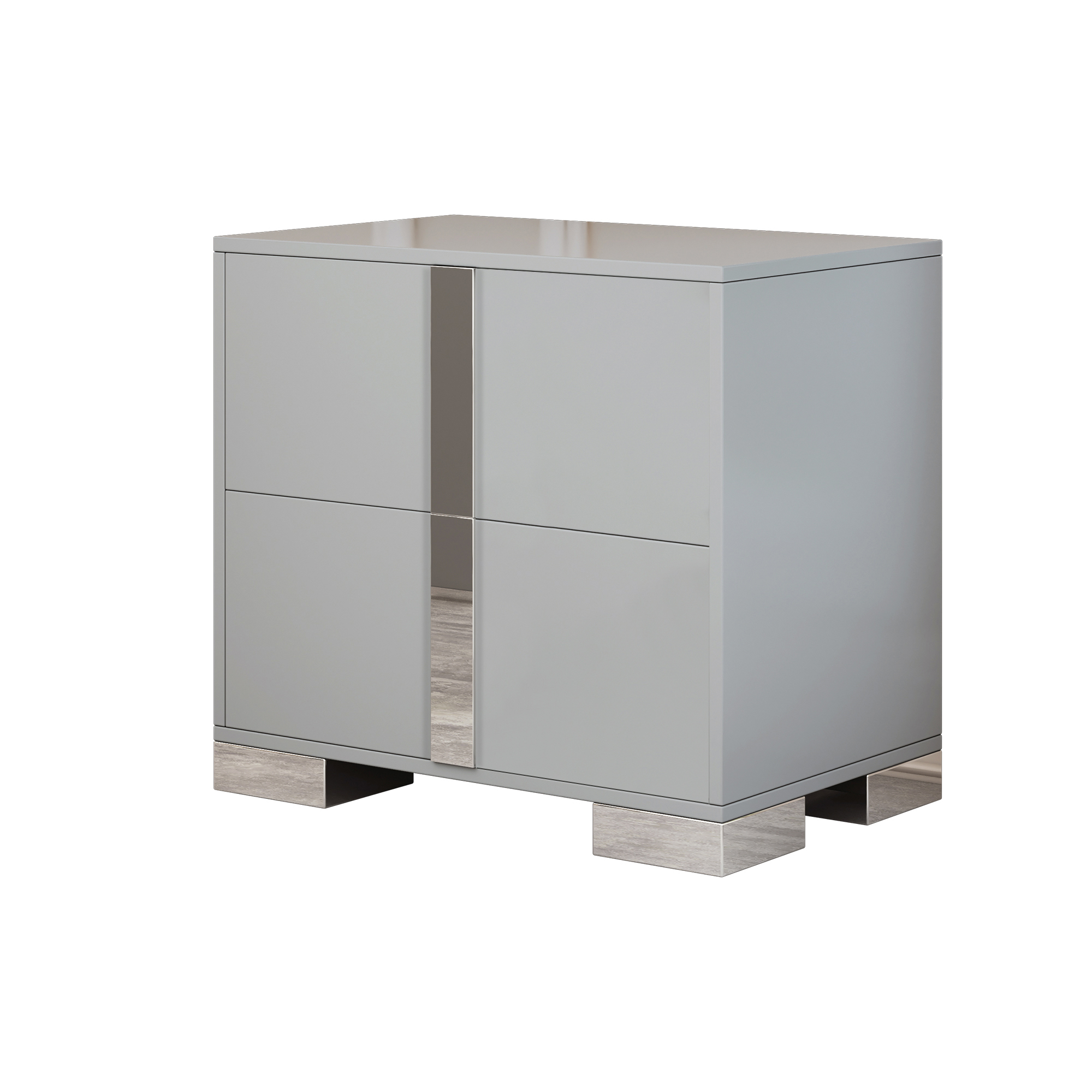 Mirrored Nightstand with 2 Drawers, picture 2 of 4