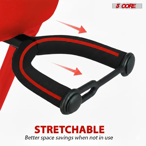 5Core Guitar Stool 3.15" Padded Chair W Backrest Foldable Music Seat Built In Foot Rest Guitar Stand