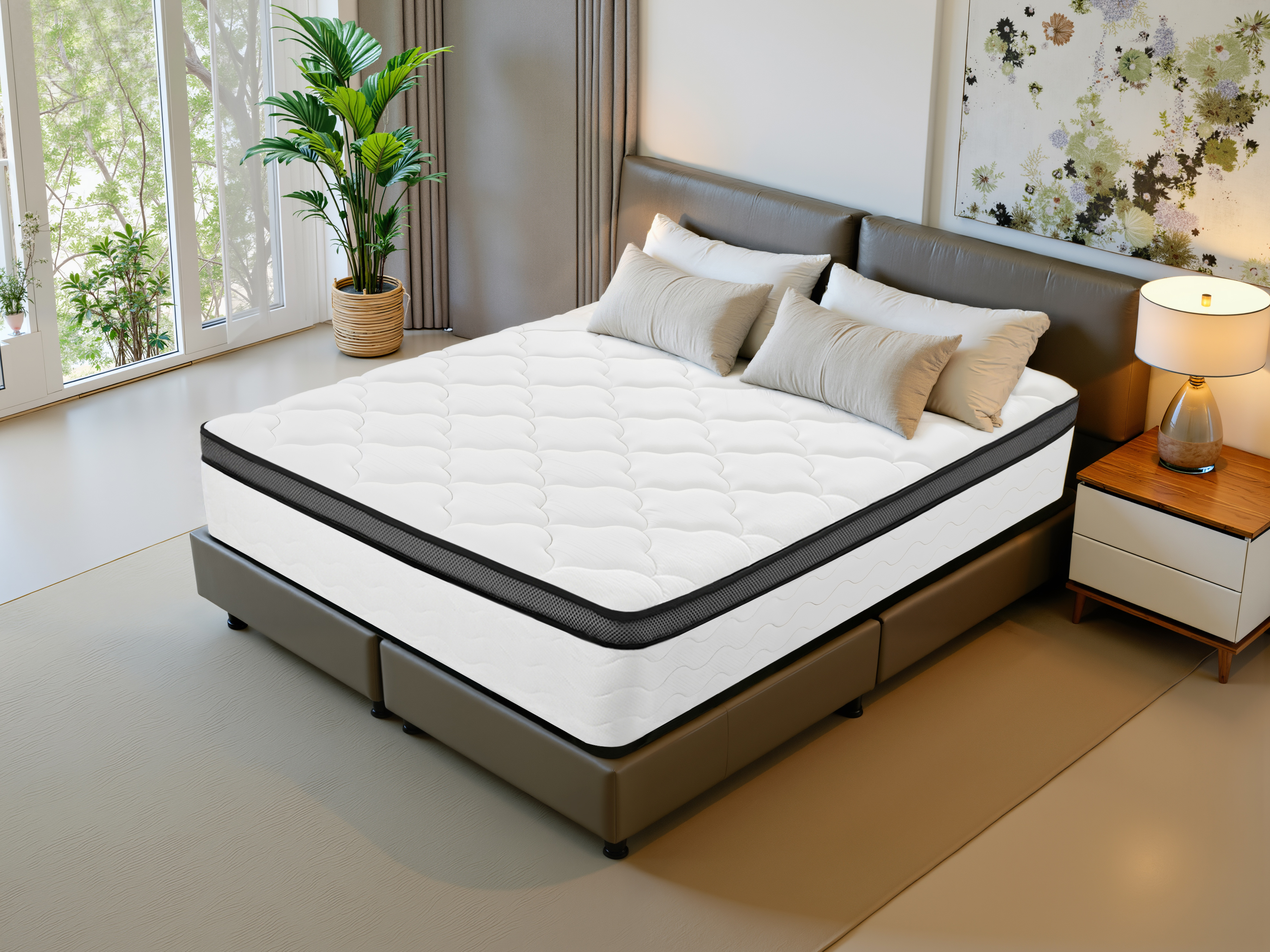Full Mattress, 12 Inch Full Hybrid Mattress In A Box,  Individually Wrapped Pocket Coils Innerspring Mattress, Medium Firm, Pressure Relief & Breathable Comfort, CertiPUR-US, OEKO-TEX