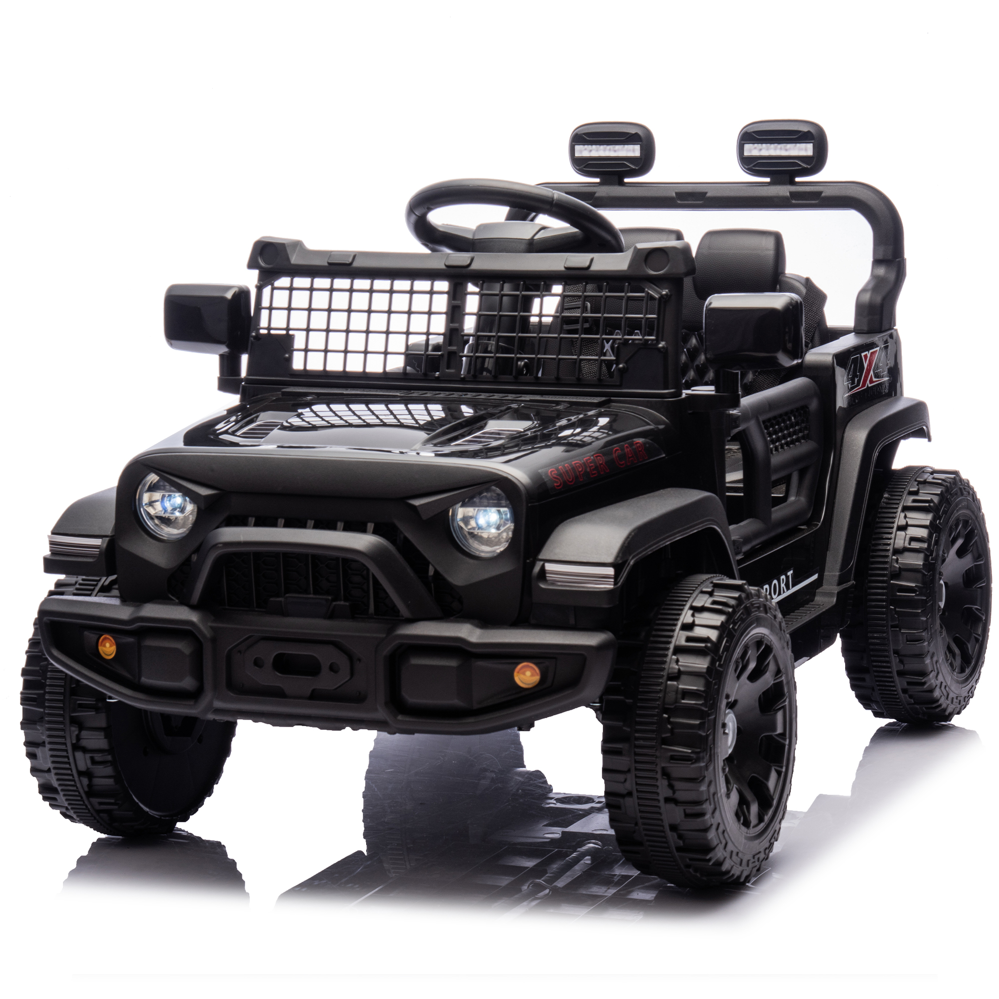 24V Kids Ride On Car W Parents Control,Four-wheel Suspension,2WD,Power Display,Bluetooth,MP3,Music,LED Headlight,Provide A Speed Of 1.86-3.11MPH For Kids Around 3 Years Old.