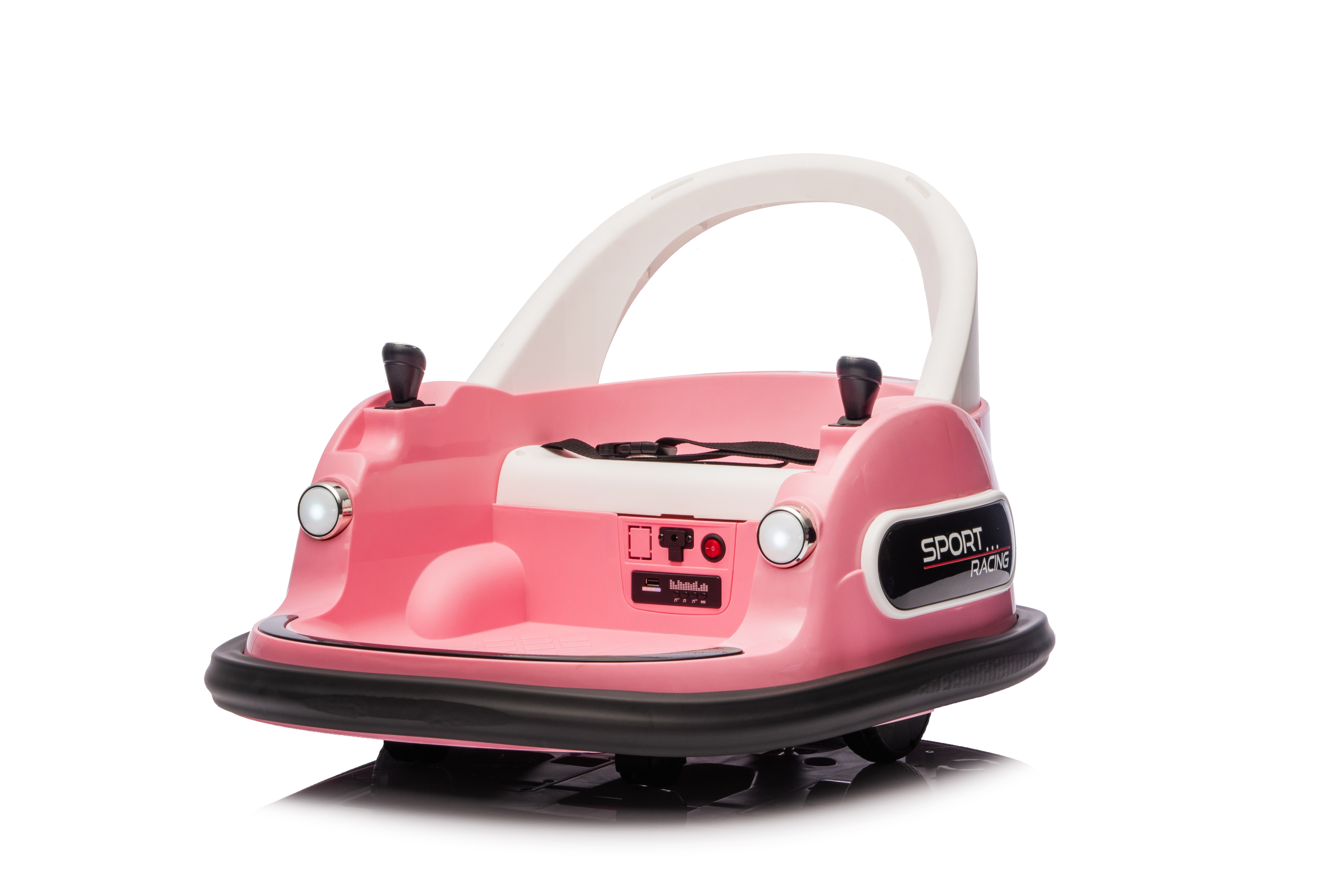 12V Ride On Bumper Car For Kids,electric Car For Kids,1.5-5 Years Old,W Remote Control, LED Lights, Bluetooth & 360 Degree Spin, Vehicle Body With Anti-collision Padding Five-point Safety Belt,2wd - Image 1