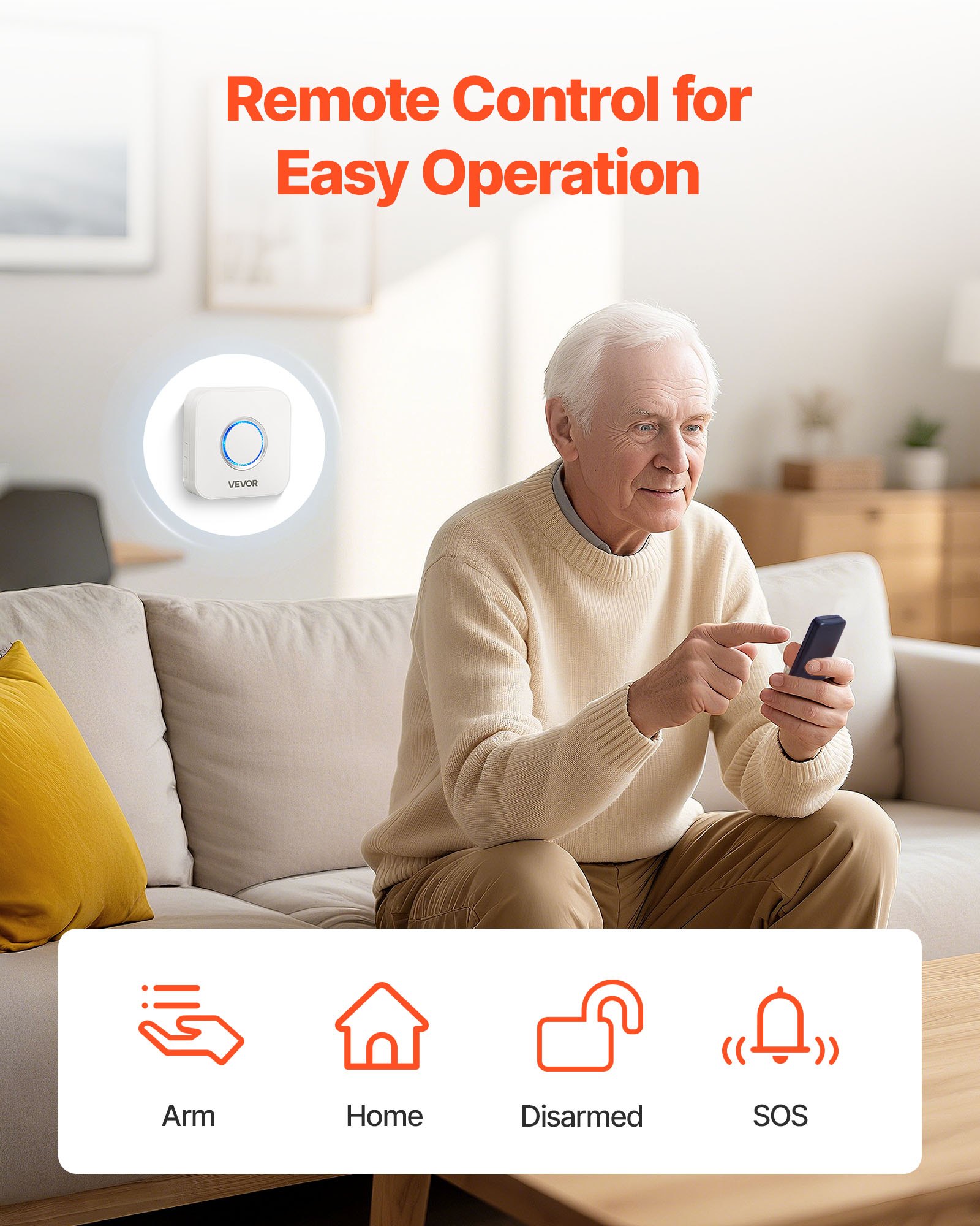 Door Chime, DC 12V, Wireless Door Open Contact Sensor Alarm Chime With 656 Ft Range, Remote Control With App, Doors Ringer Alert For Business, Store, Home, Office (6 Sensors + 1 Receiver)