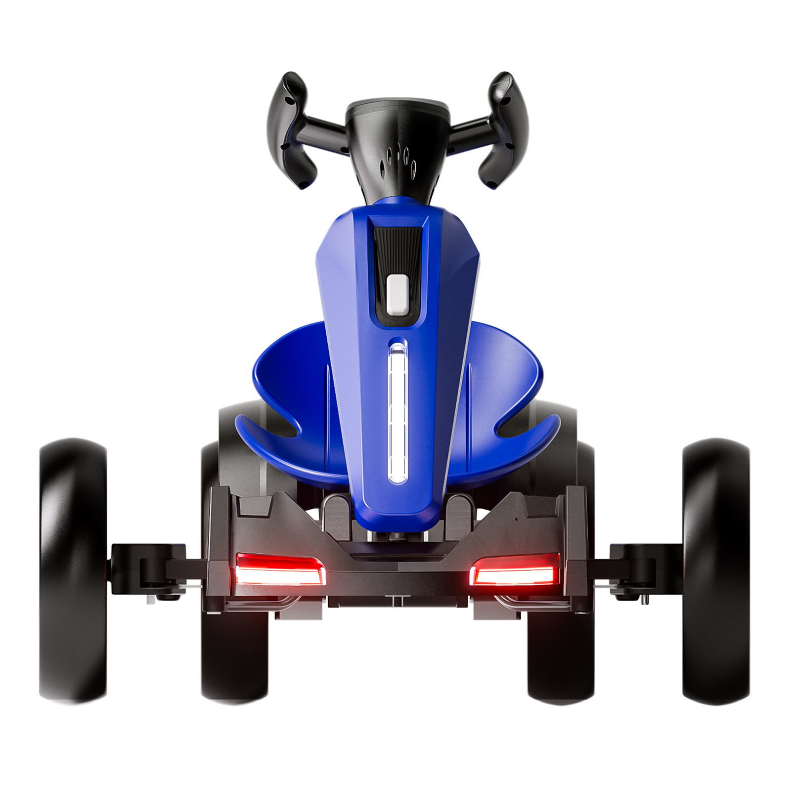 12V Electric Kids Pedal Go Kart, Folder Go Kart, Outdoor Ride On Toy With Adjustable Seat, 4 Non-Slip EVA Wheels For Boys And Girls For Age 3-6 Years Old Blue