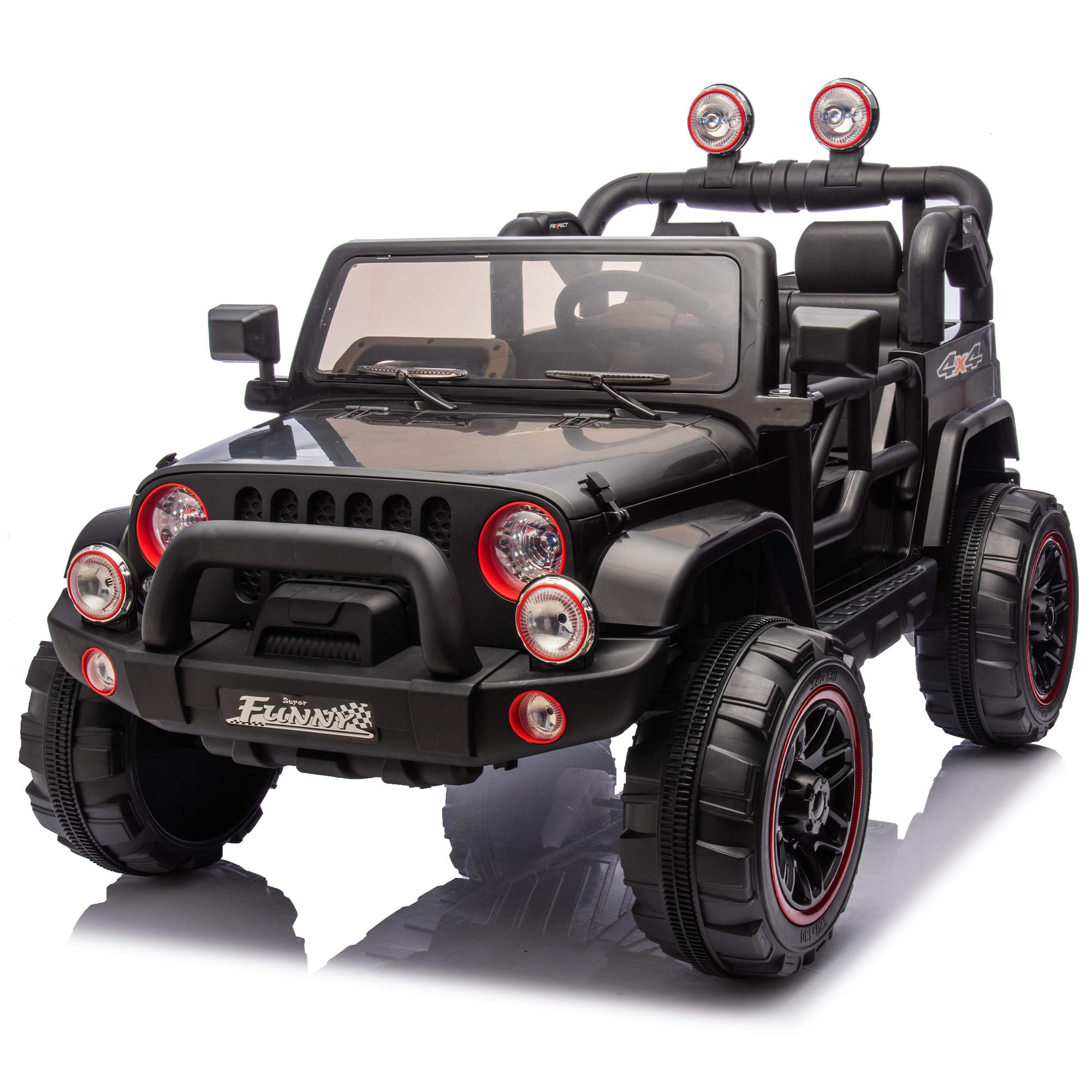 24V Kids Ride On Electric Car W Parents Control,Seat Width 20in,2WD,Rear Suspension,Trunk Storage,Portable Pull Rod,Light&Searchlight,Bluetooth,USB,Provide A Speed Of 2.5-4MPH For Kids Aged 3-8.