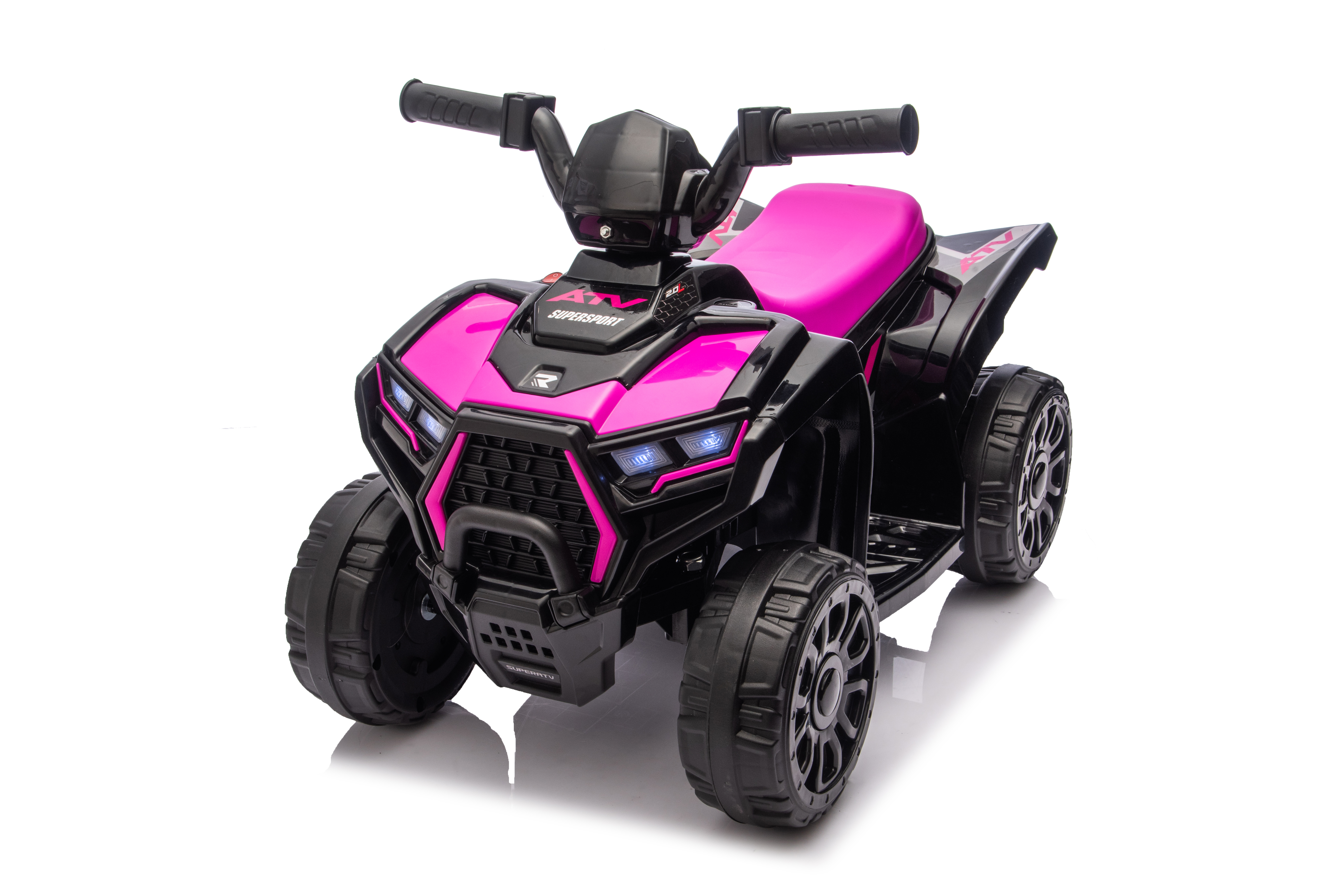 Ride On ATV, 6V Mini Off-Road Battery Powered Motorized Quad For Kids, Anti-Slip Wheels, RWD 4-Wheeler Electric Ride On Toy Car For Toddlers 3-5