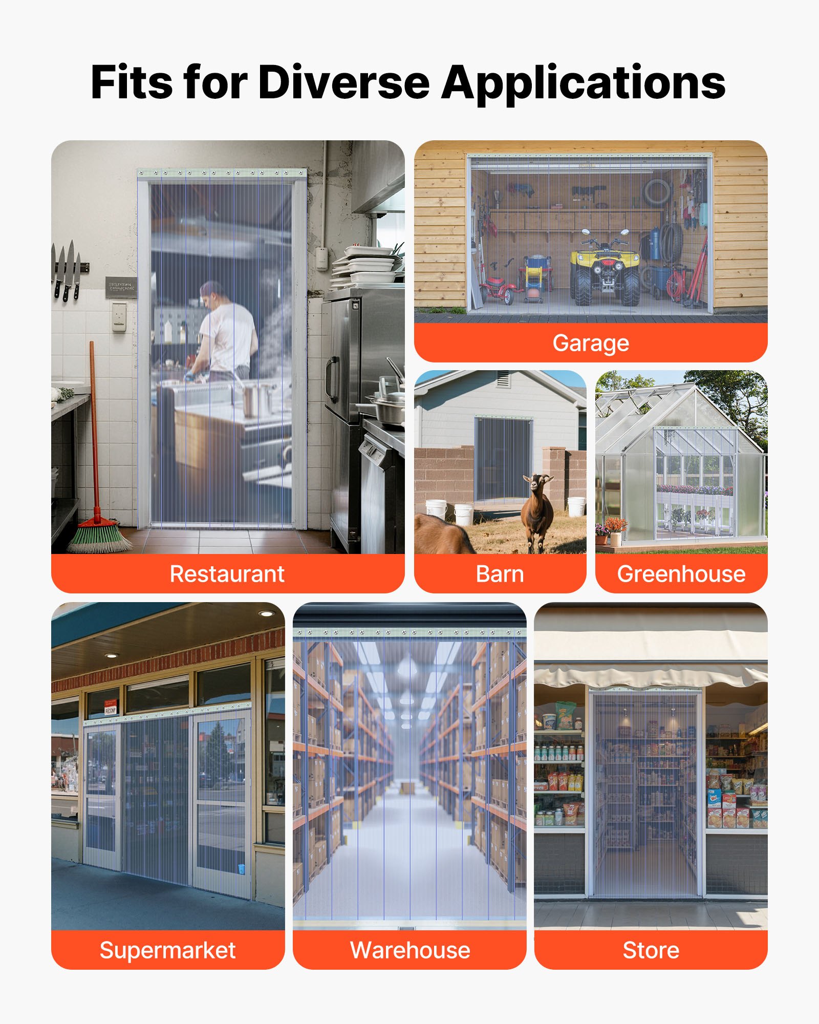 Clear PVC Strip Curtain, 75 Ft Length X 8 In Width, Ribbed Plastic Door Strip Bulk Roll, Walk In Freezer Cooler Curtain Strips For Doorways Of Supermarket, Garage, Warehouse, Pet Animal House