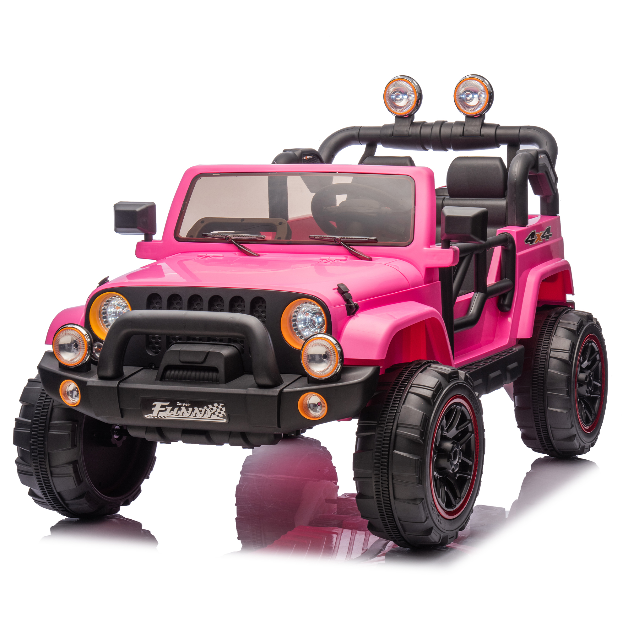 24V Kids Ride On Electric Car W Parents Control,Seat Width 20in,2WD,Rear Suspension,Trunk Storage,Portable Pull Rod,Light&Searchlight,Bluetooth,USB,Provide A Speed Of 2.5-4MPH For Kids Aged 3-8. - Image 1