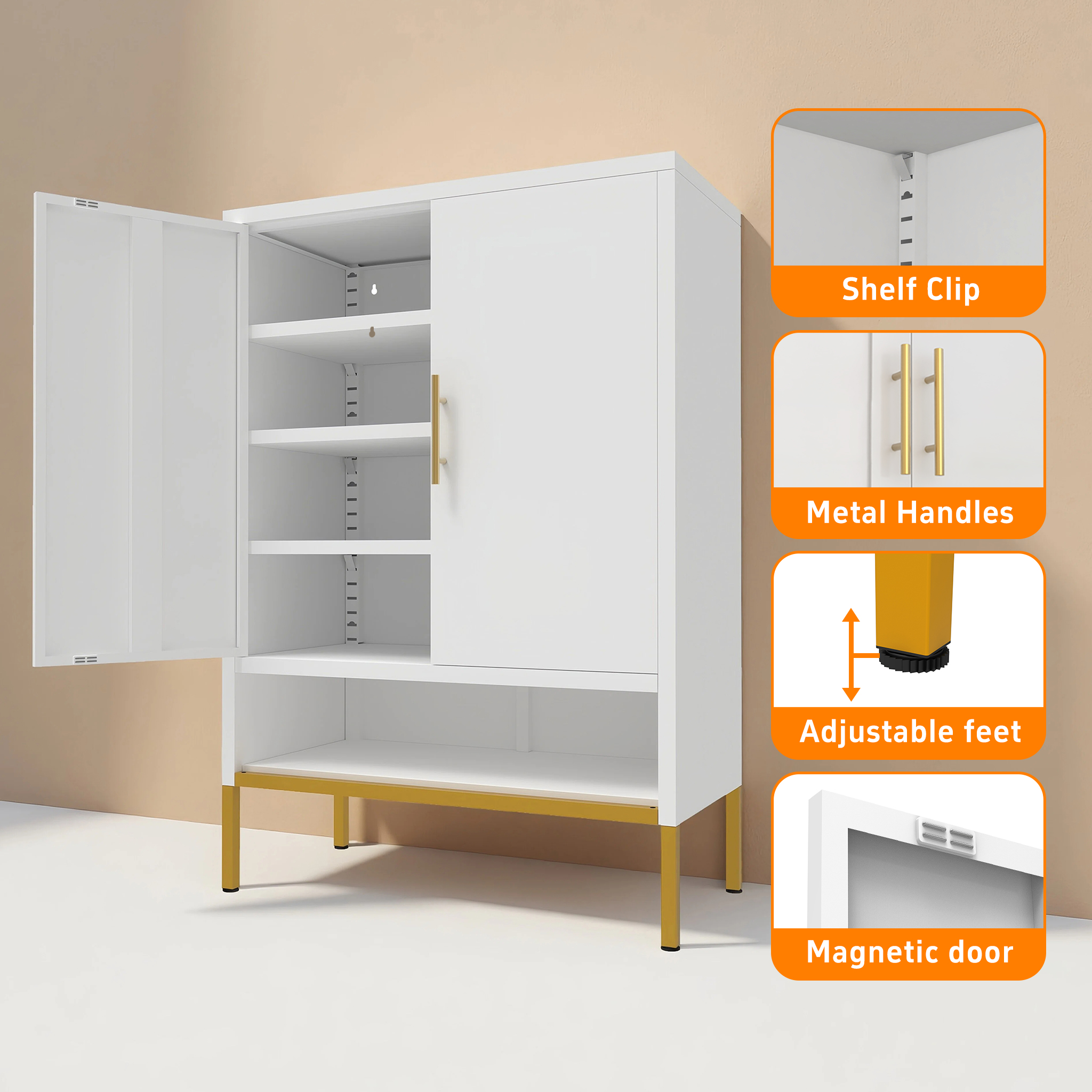 Steel Shoe Storage Cabinet, picture 4 of 4